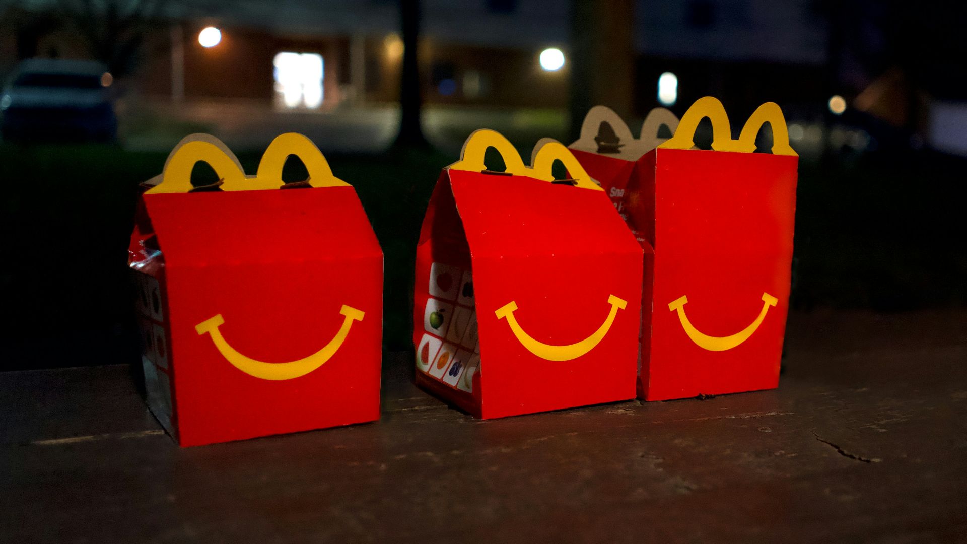 two red and yellow mcdonalds boxes