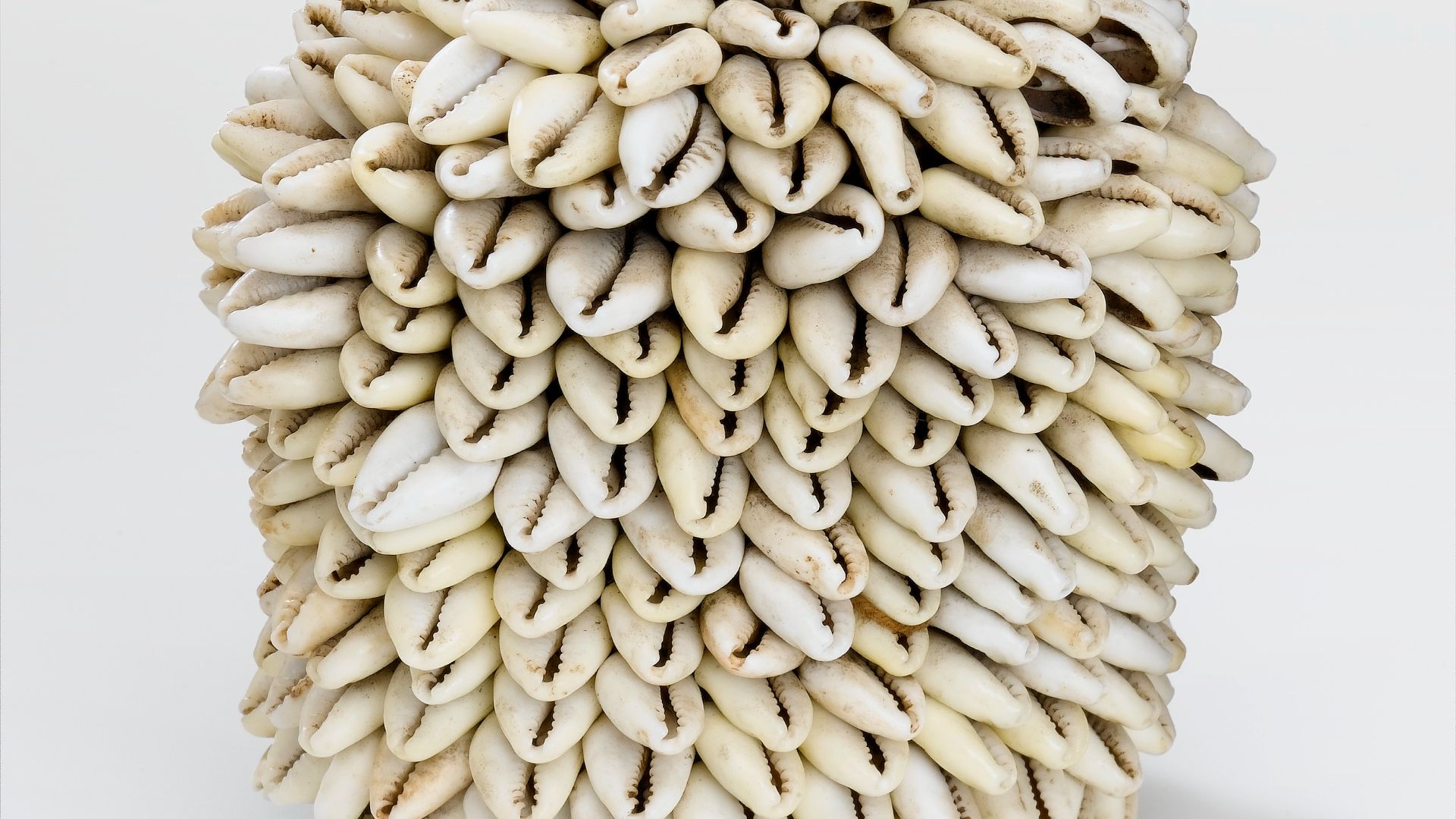 File:Leather container covered entirely with cowrie shells, Niger Wellcome L0057694.jpg