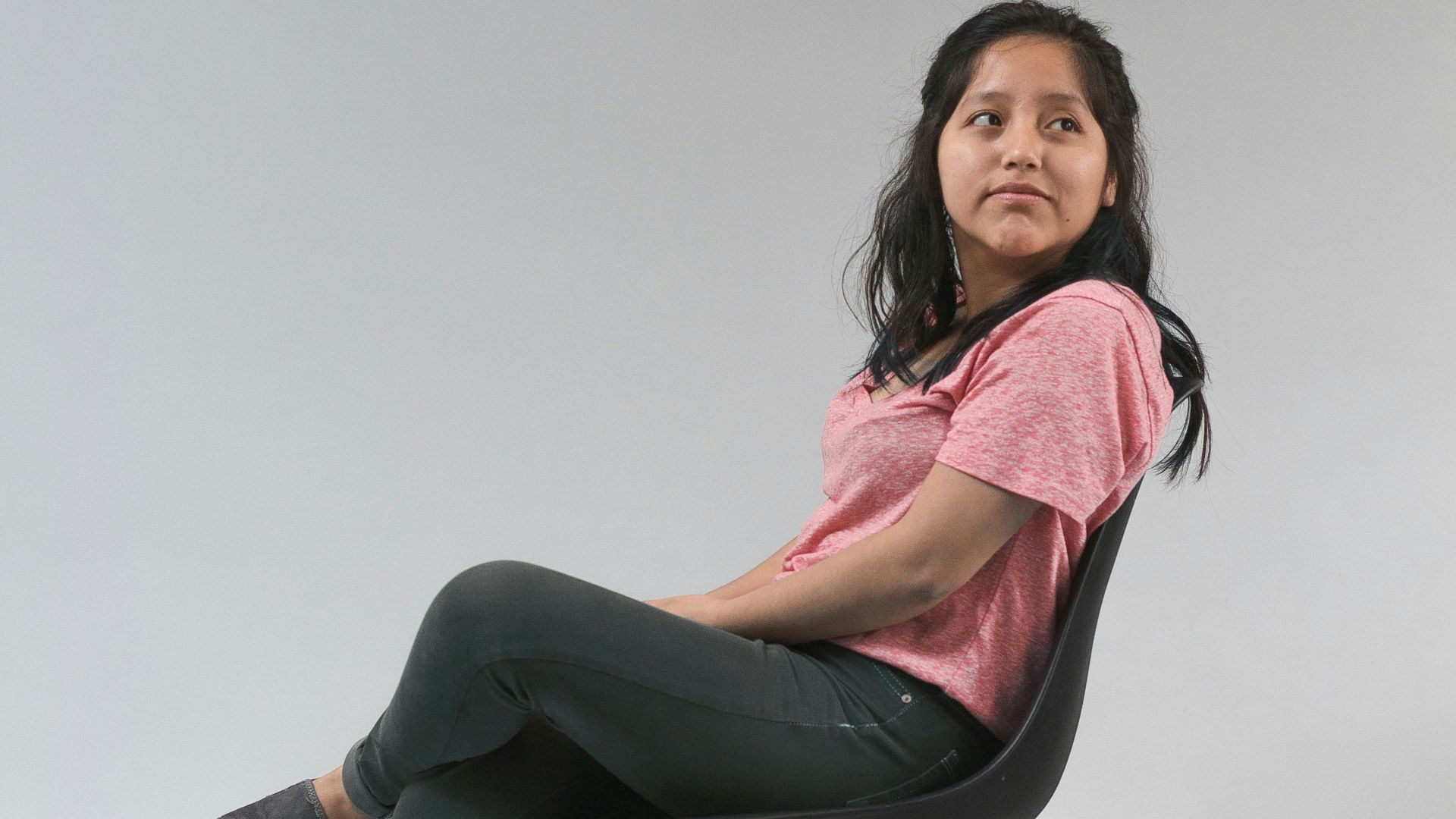 woman sitting on chair