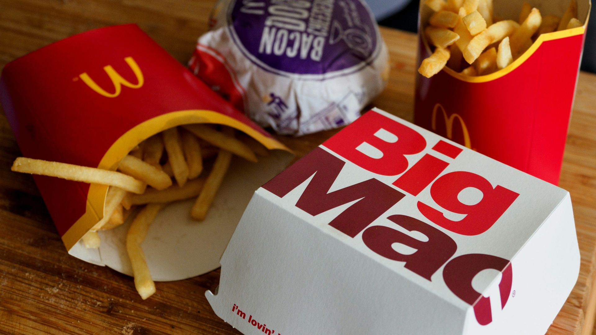 a tray of food on a table