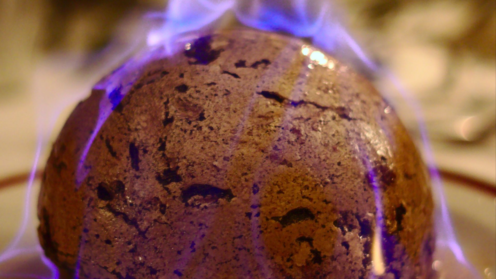 File:Christmas pudding (Heston from Waitrose) flaming.jpg
