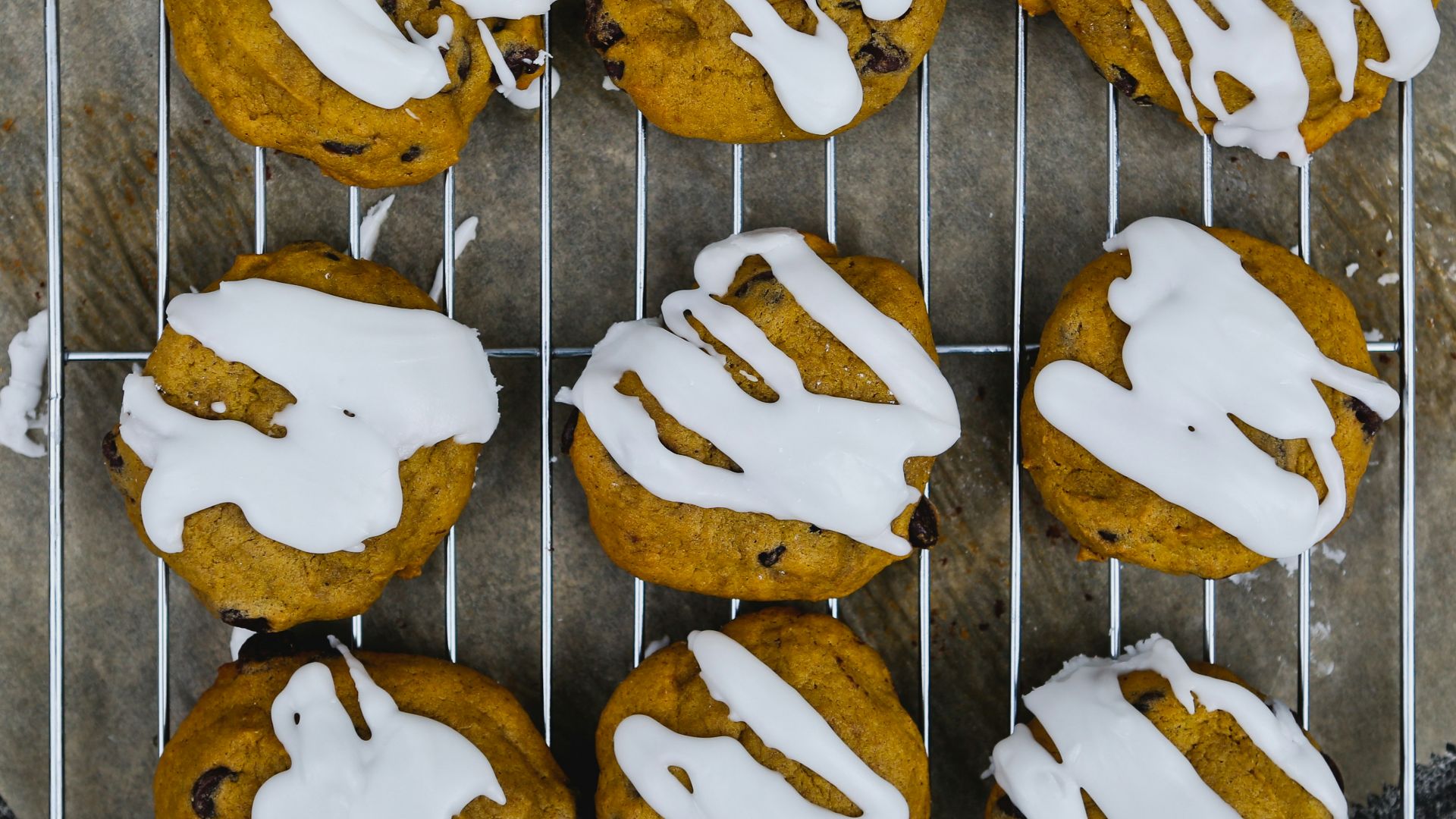 cookies with white toppings