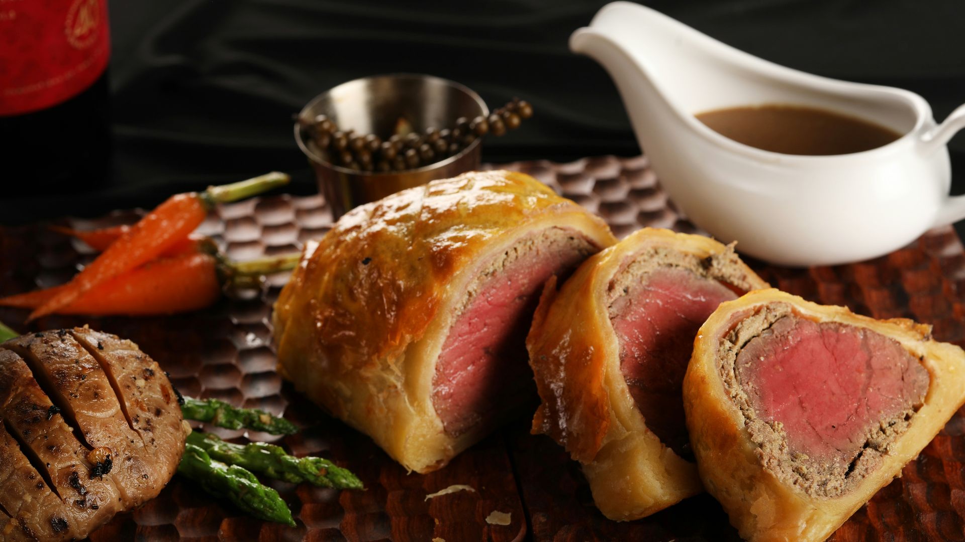 slice of meat on plate