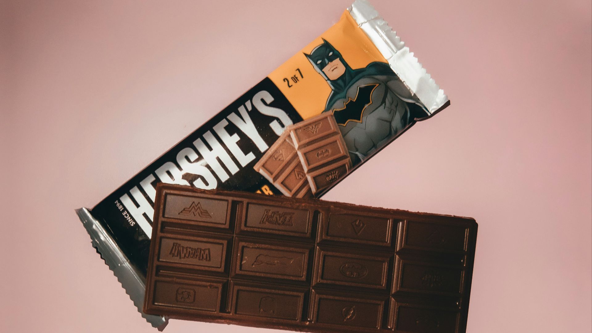 hersheys chocolate bar on white surface
