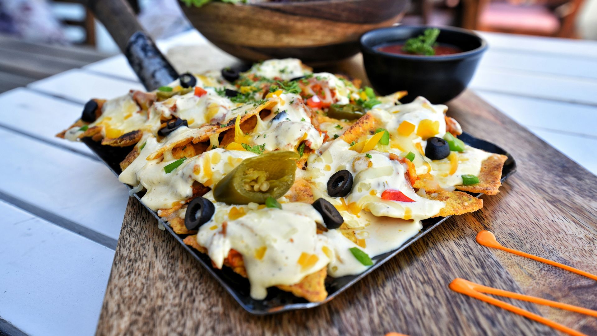 a pizza with vegetables and cheese