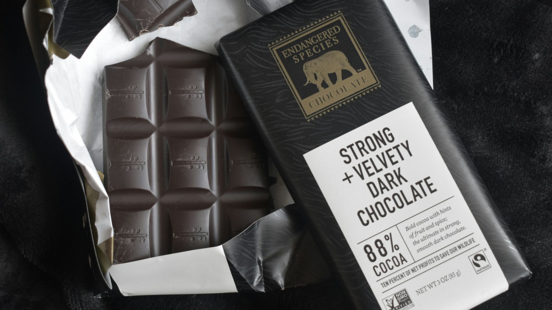 white and brown labeled chocolate bar