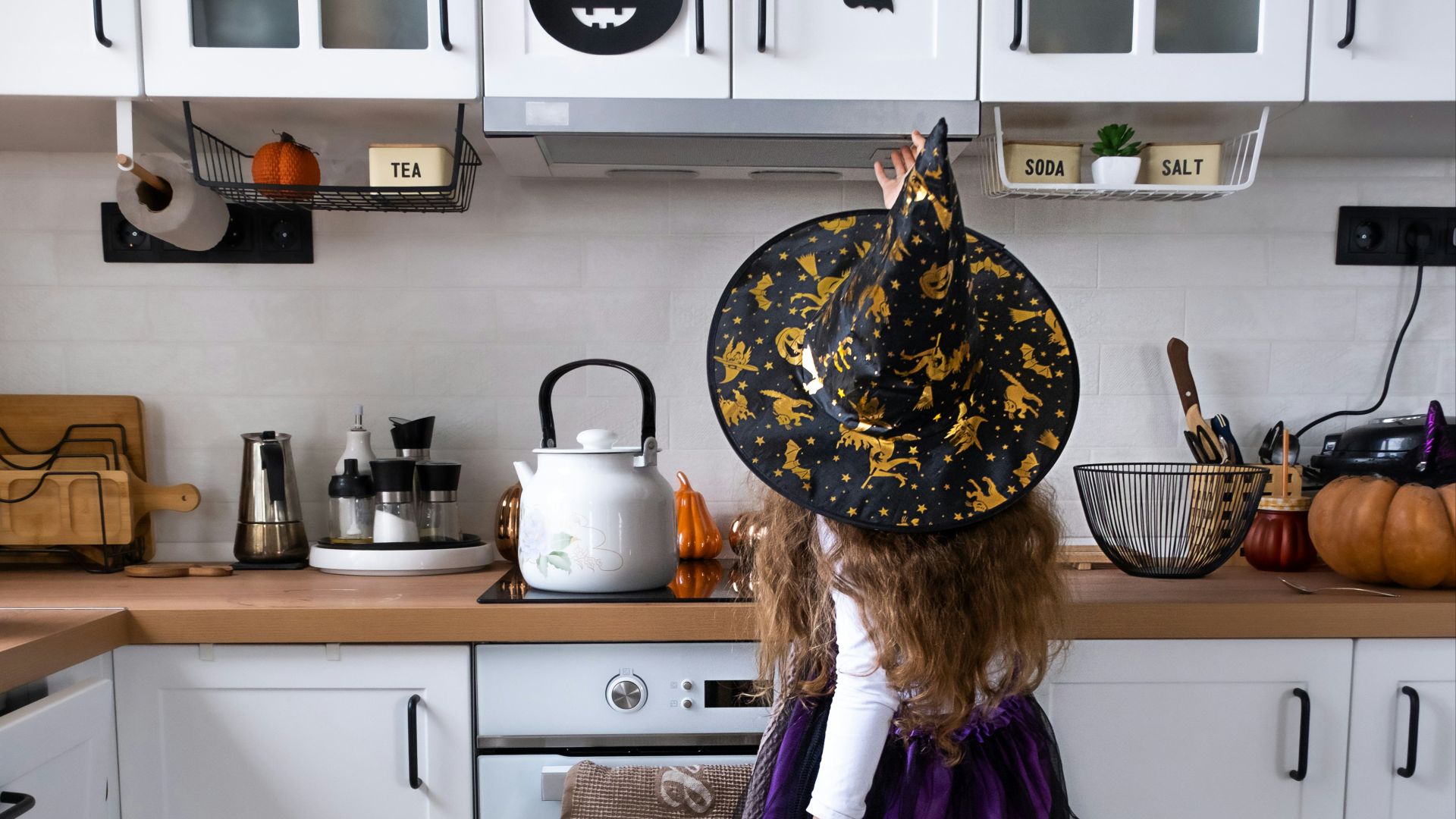a person in a kitchen