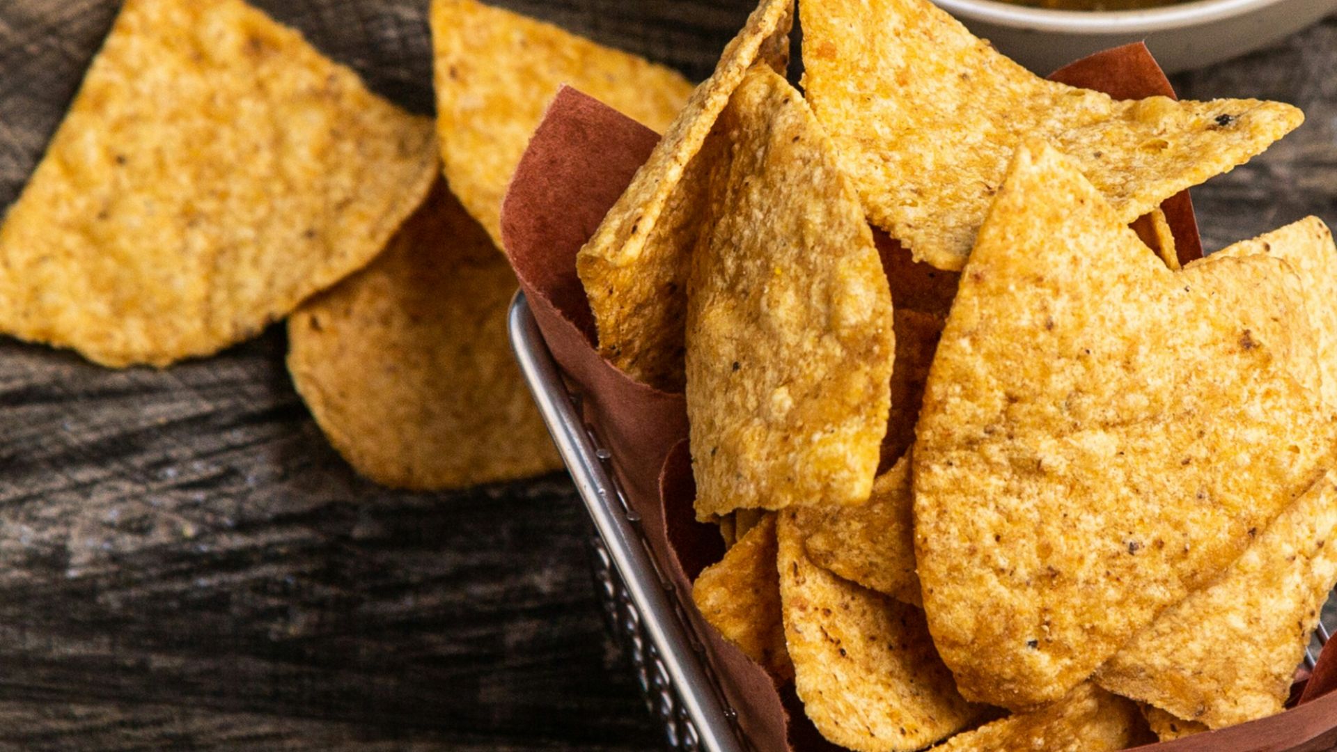 brown chips on white ceramic bowl