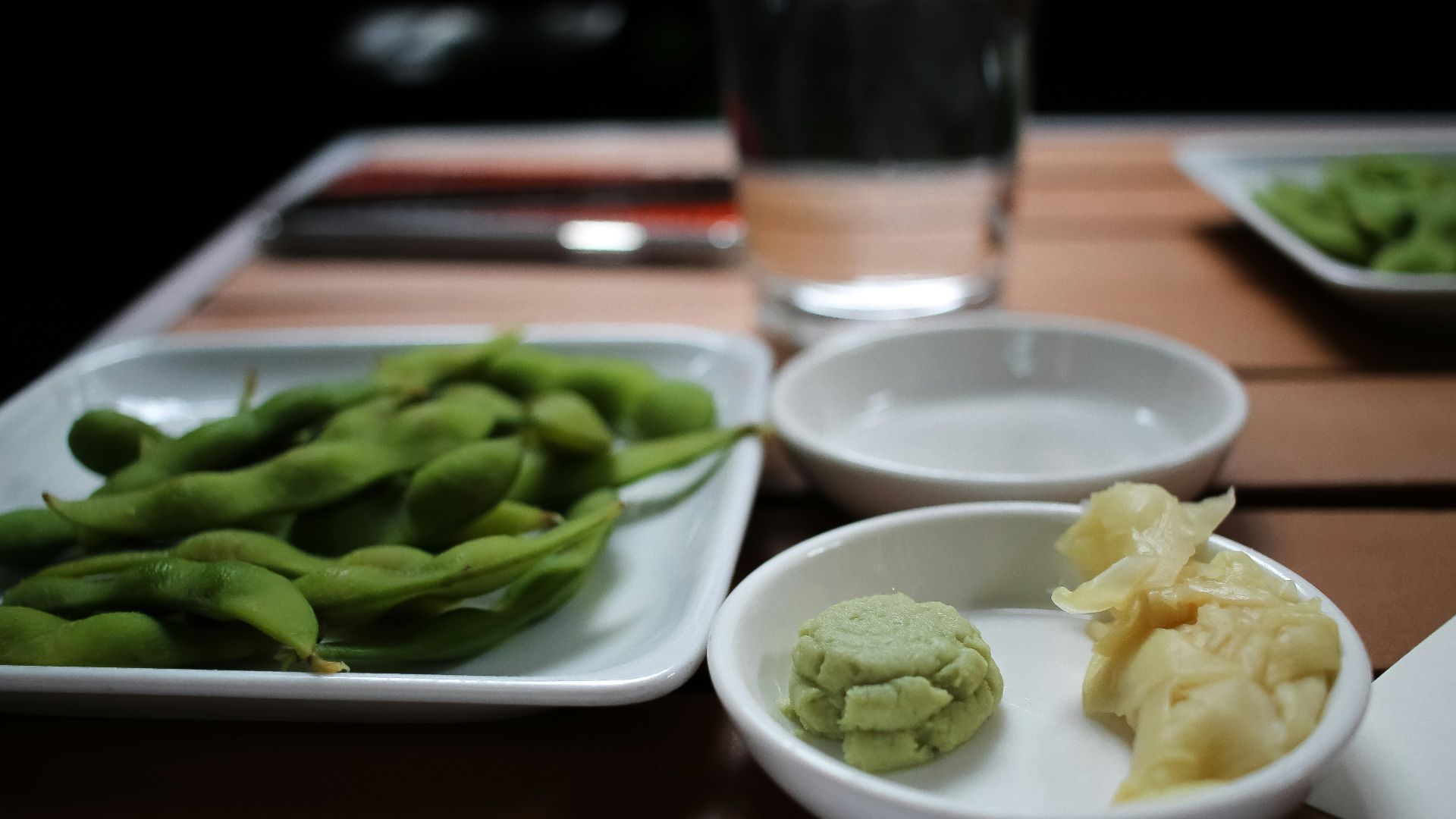 green vegetable on white ceramic bowl