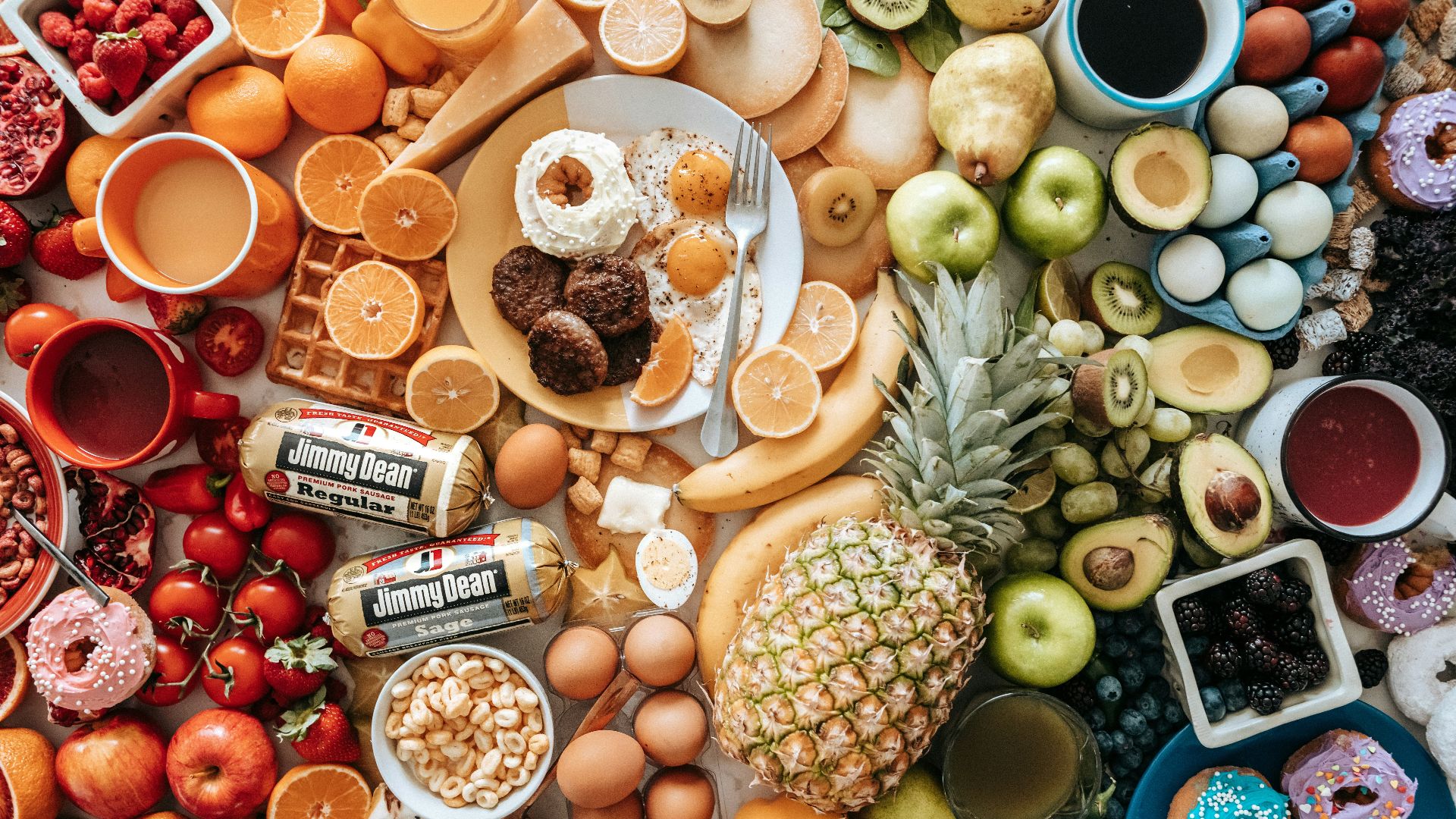 assorted fruits on brown wooden bowls