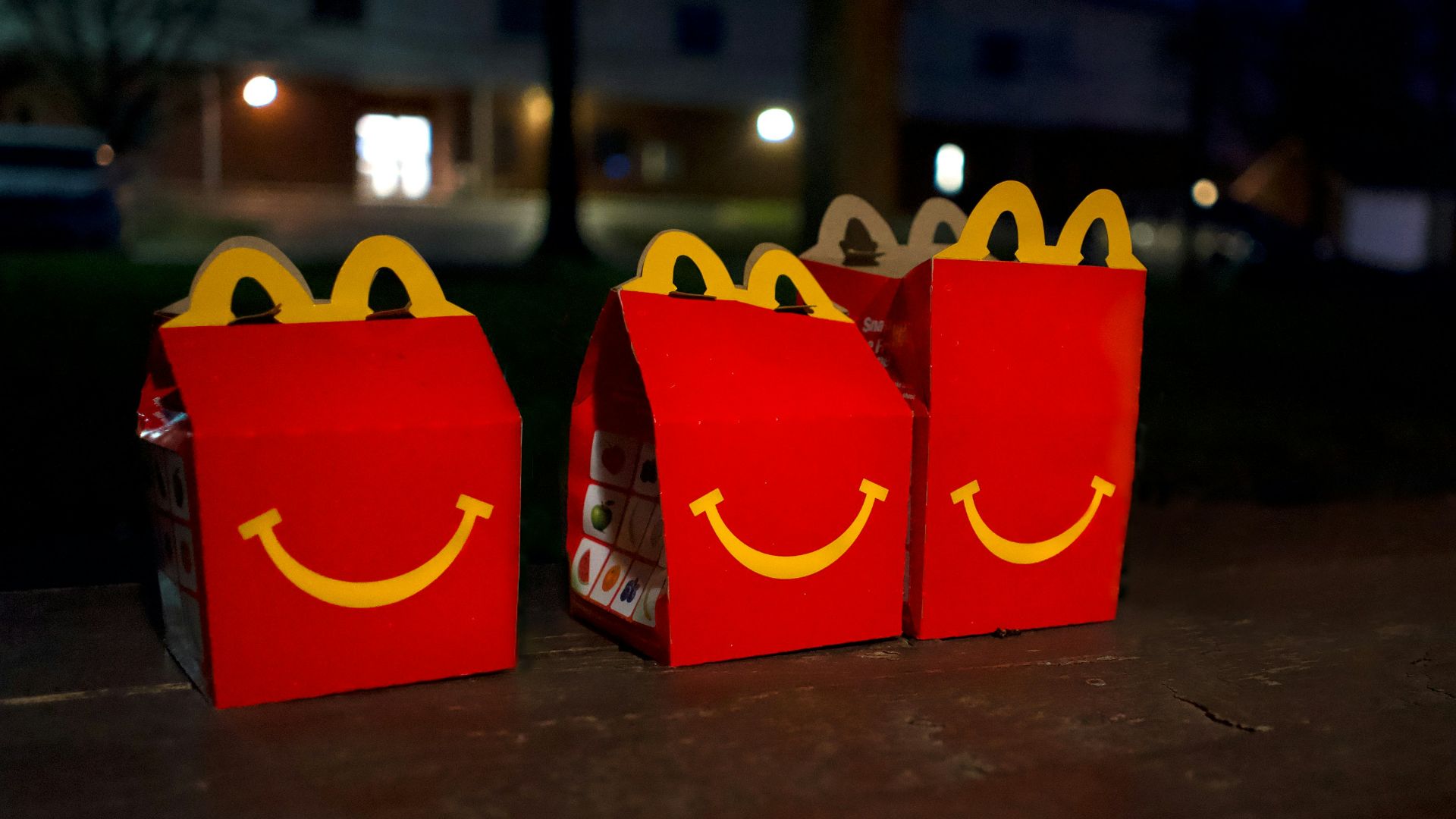 two red and yellow mcdonalds boxes