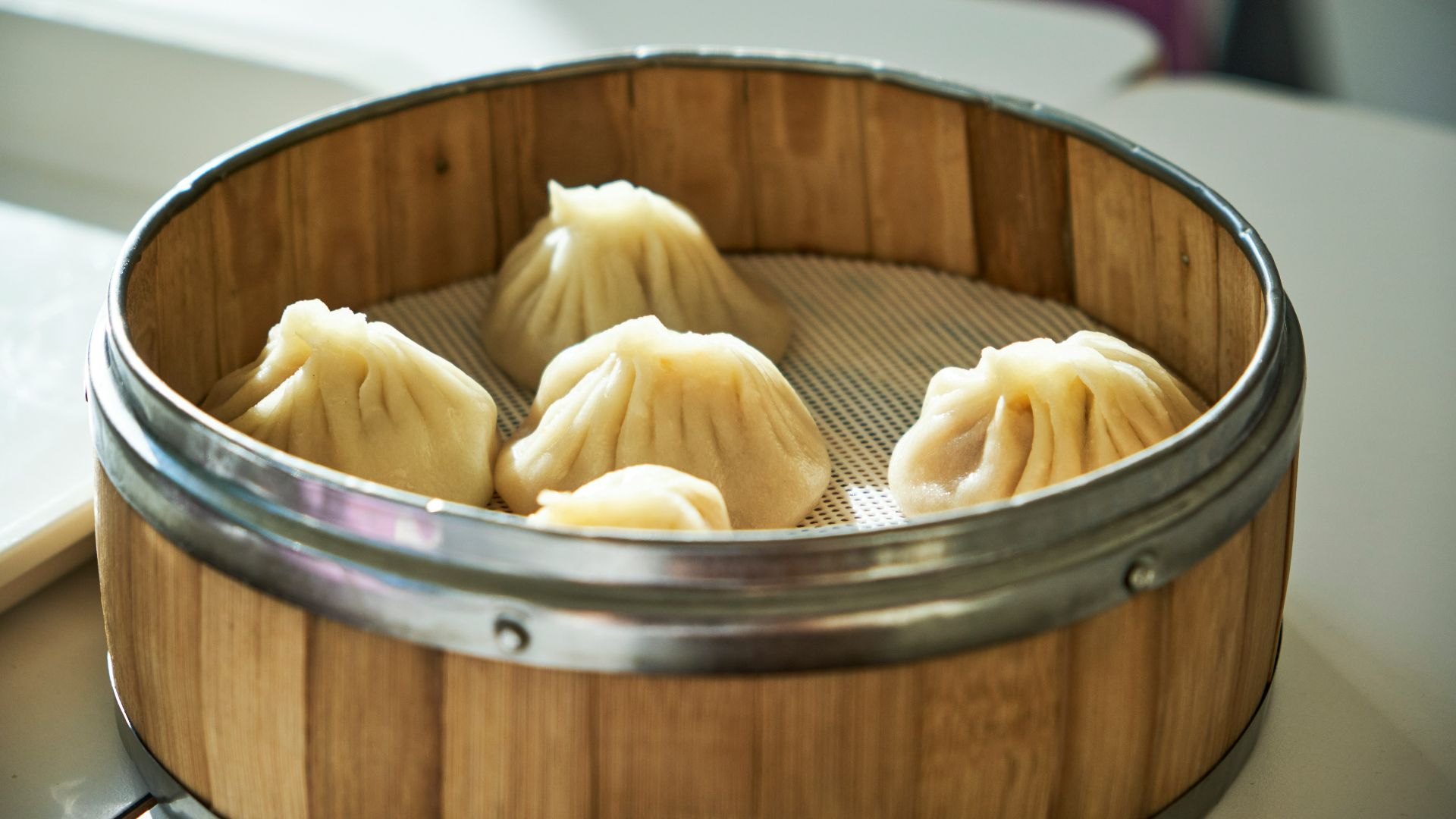 a bowl of dumplings