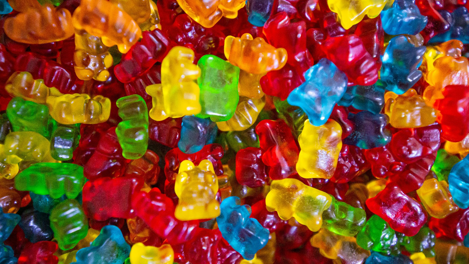 yellow green and red plastic beads