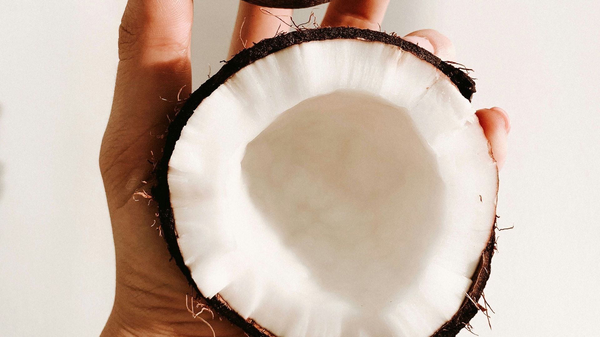 person holding white and black round ornament