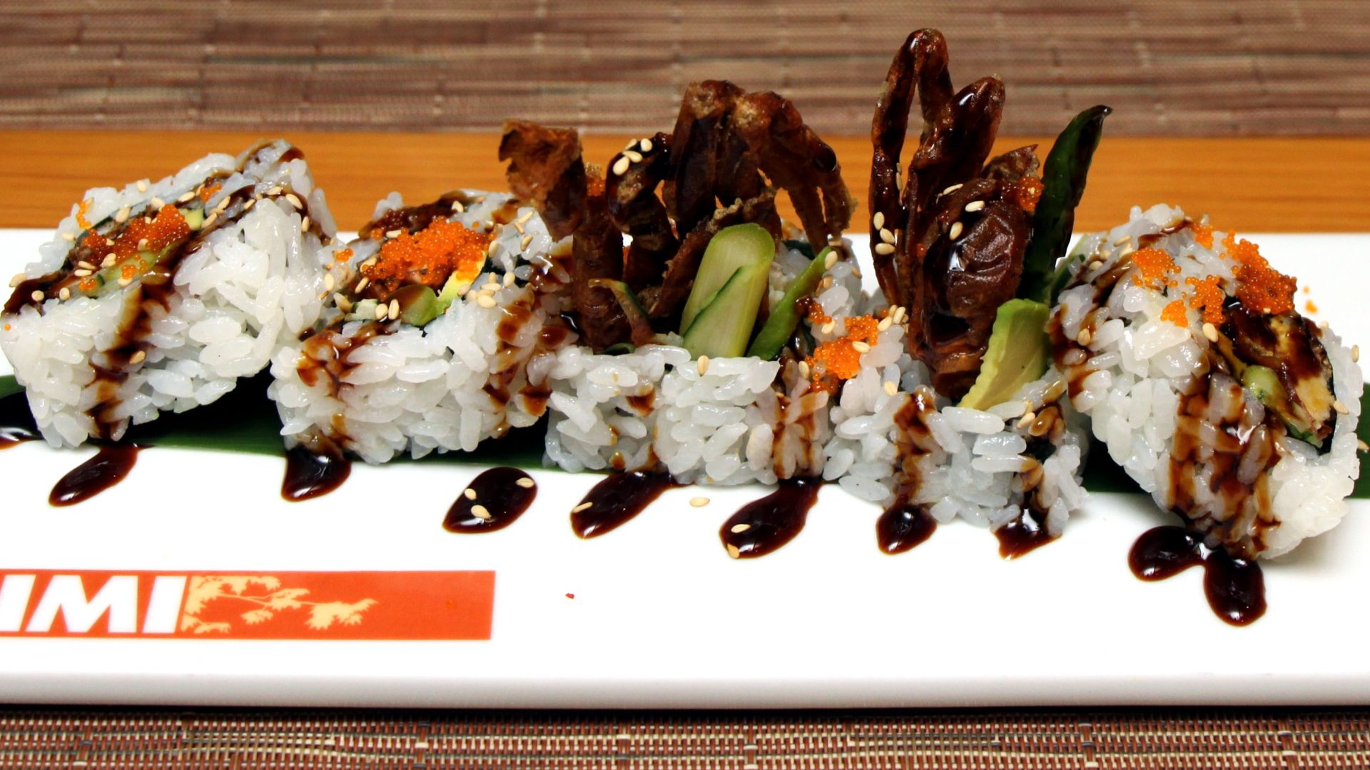 File:Spider sushi roll at a restaurant.jpg