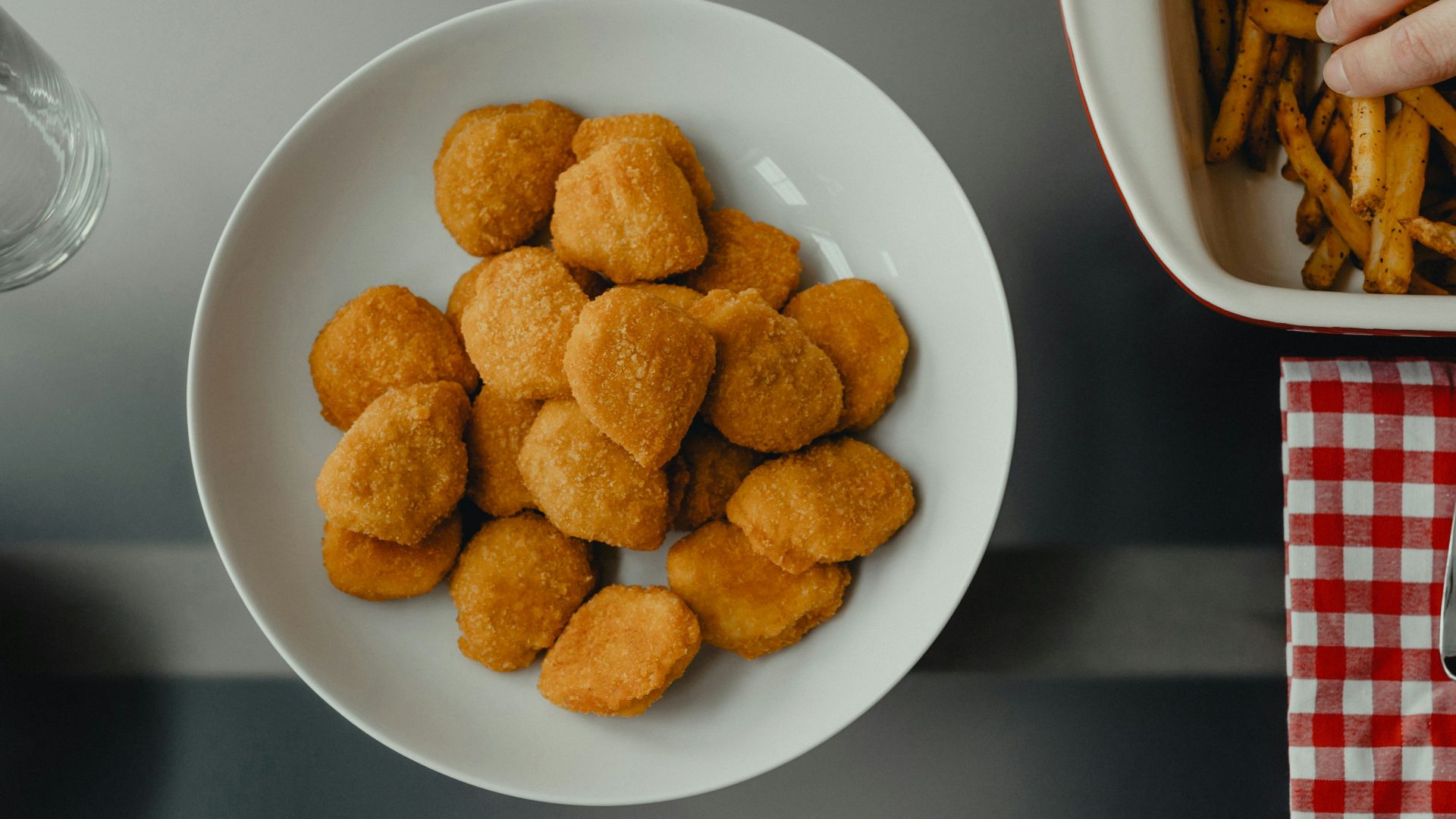 fried food on white ceramic plate