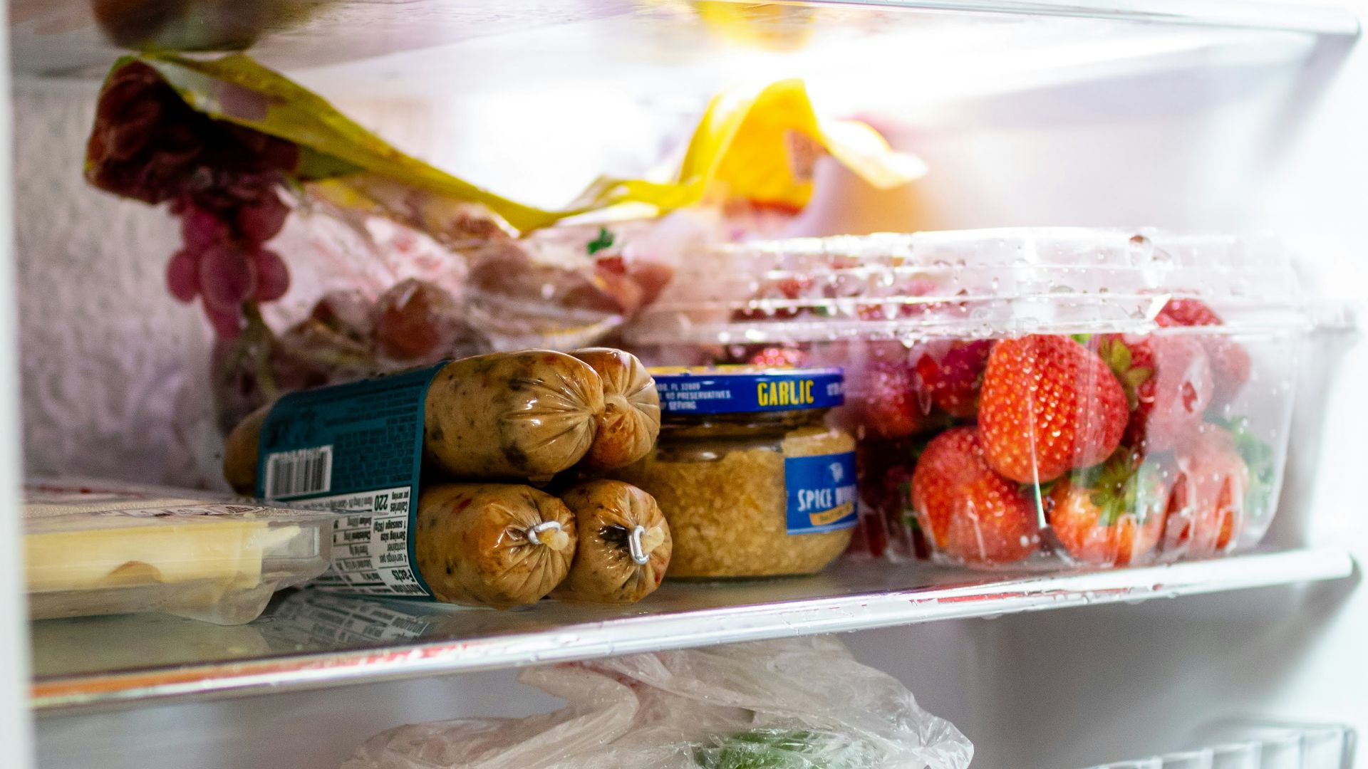 a refrigerator filled with lots of food and drinks