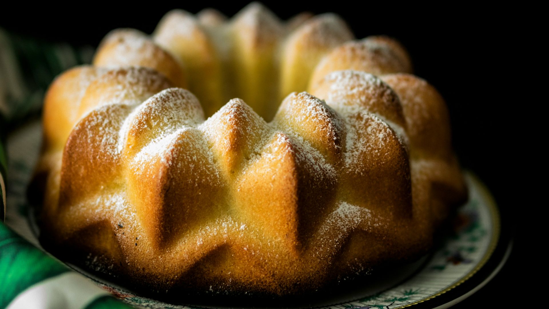 bundt cake on plate