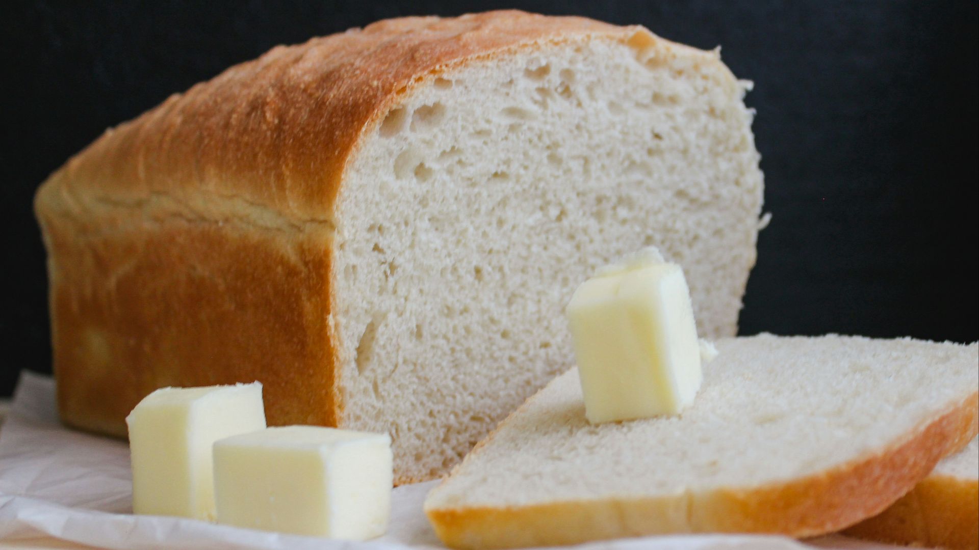 bread on white ceramic plate