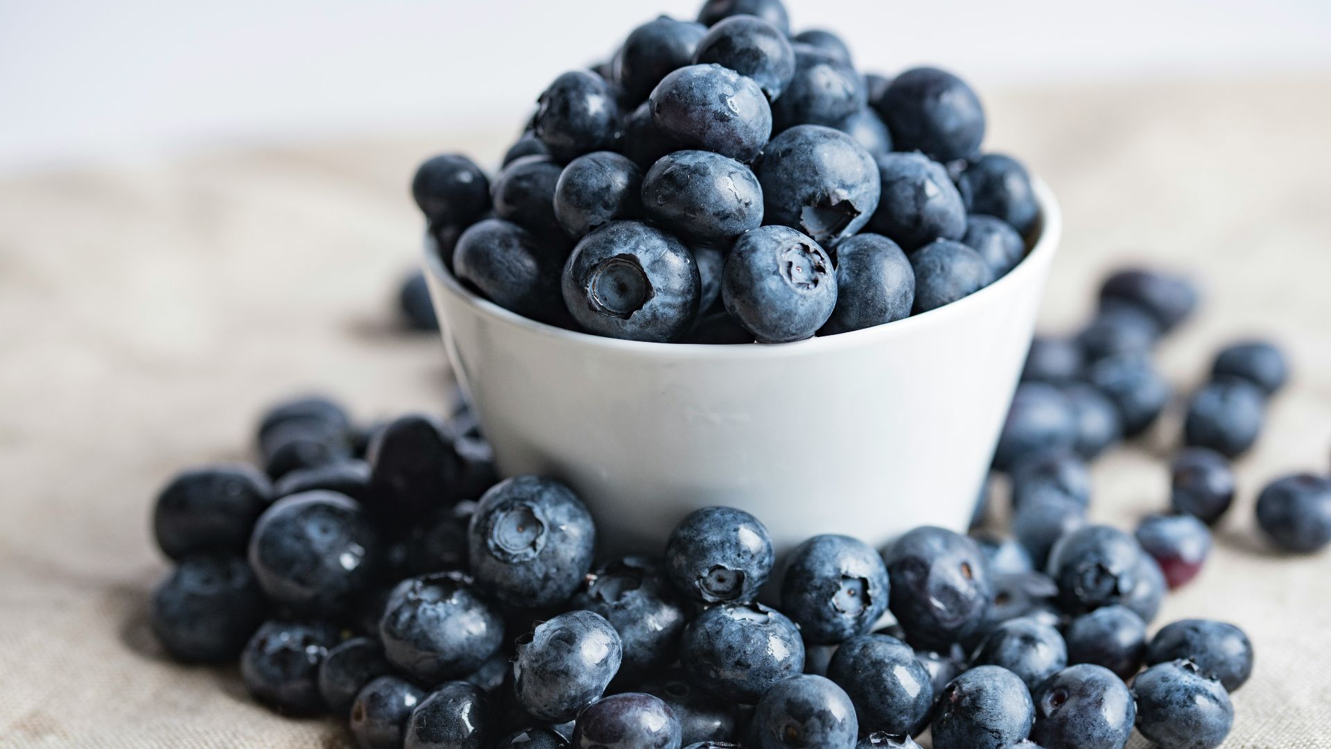 blueberries on white ceramic container