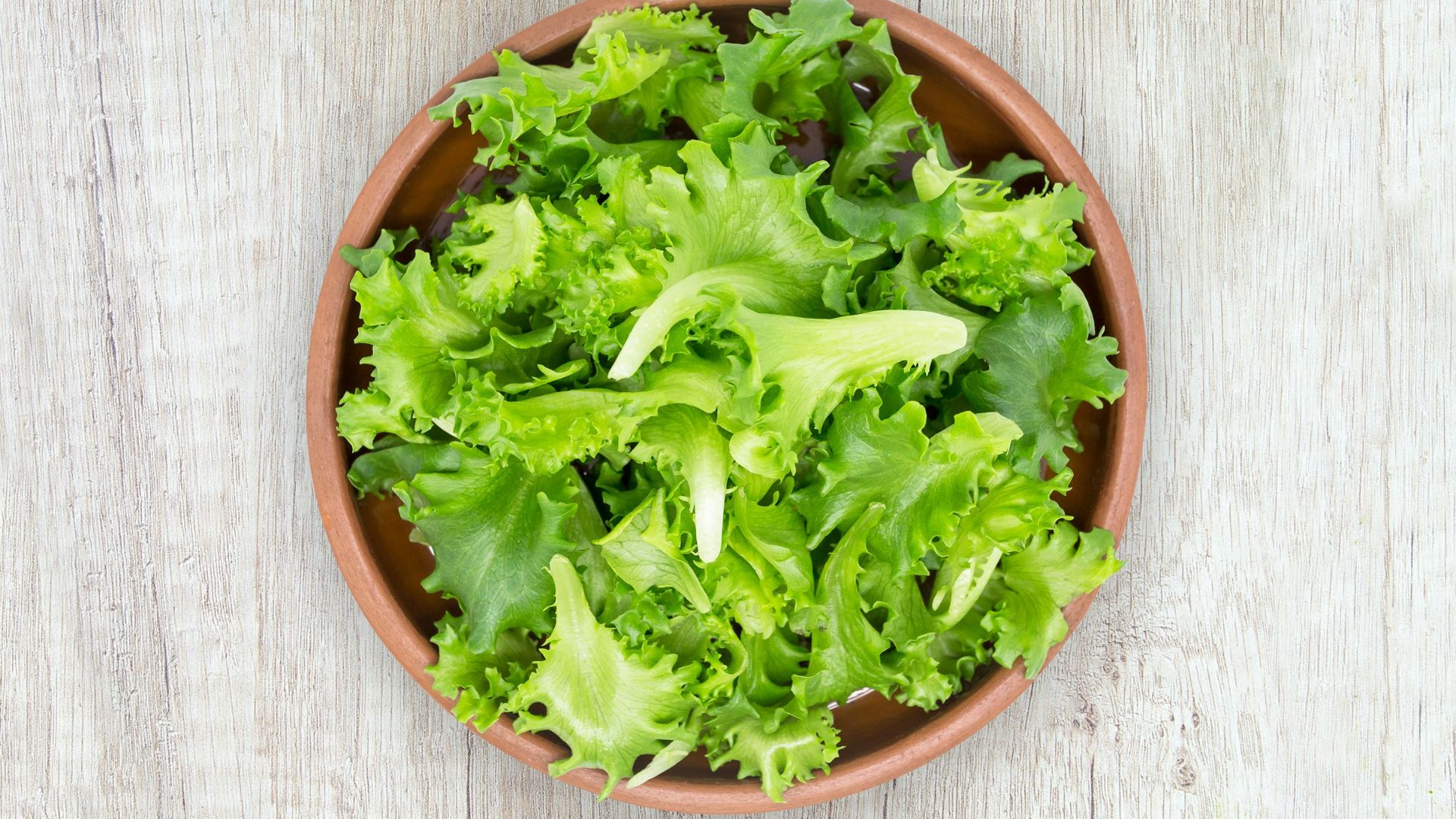 green vegetable on brown round plastic bowl