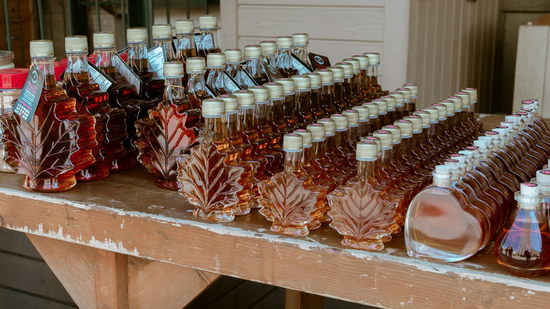 assorted glass bottles