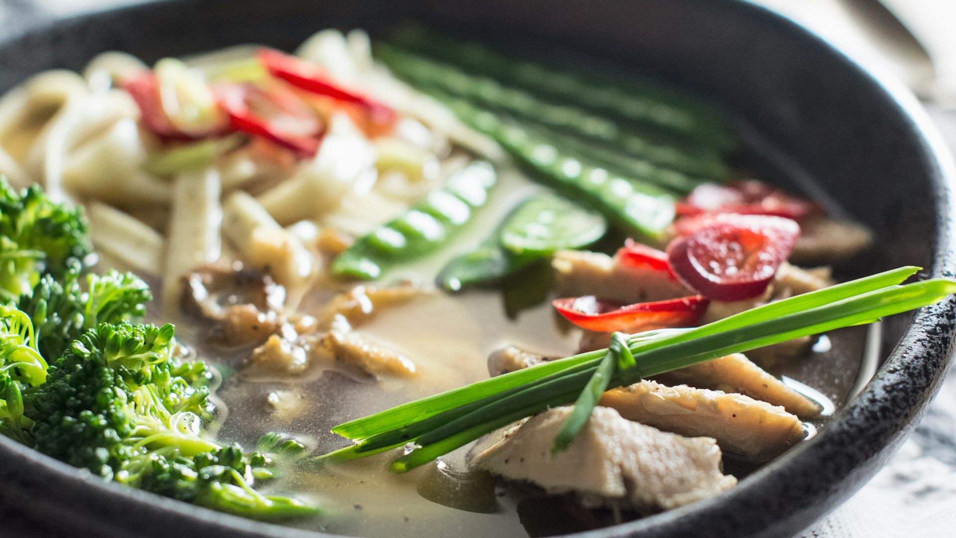 vegetable soup with beans and lemon grass