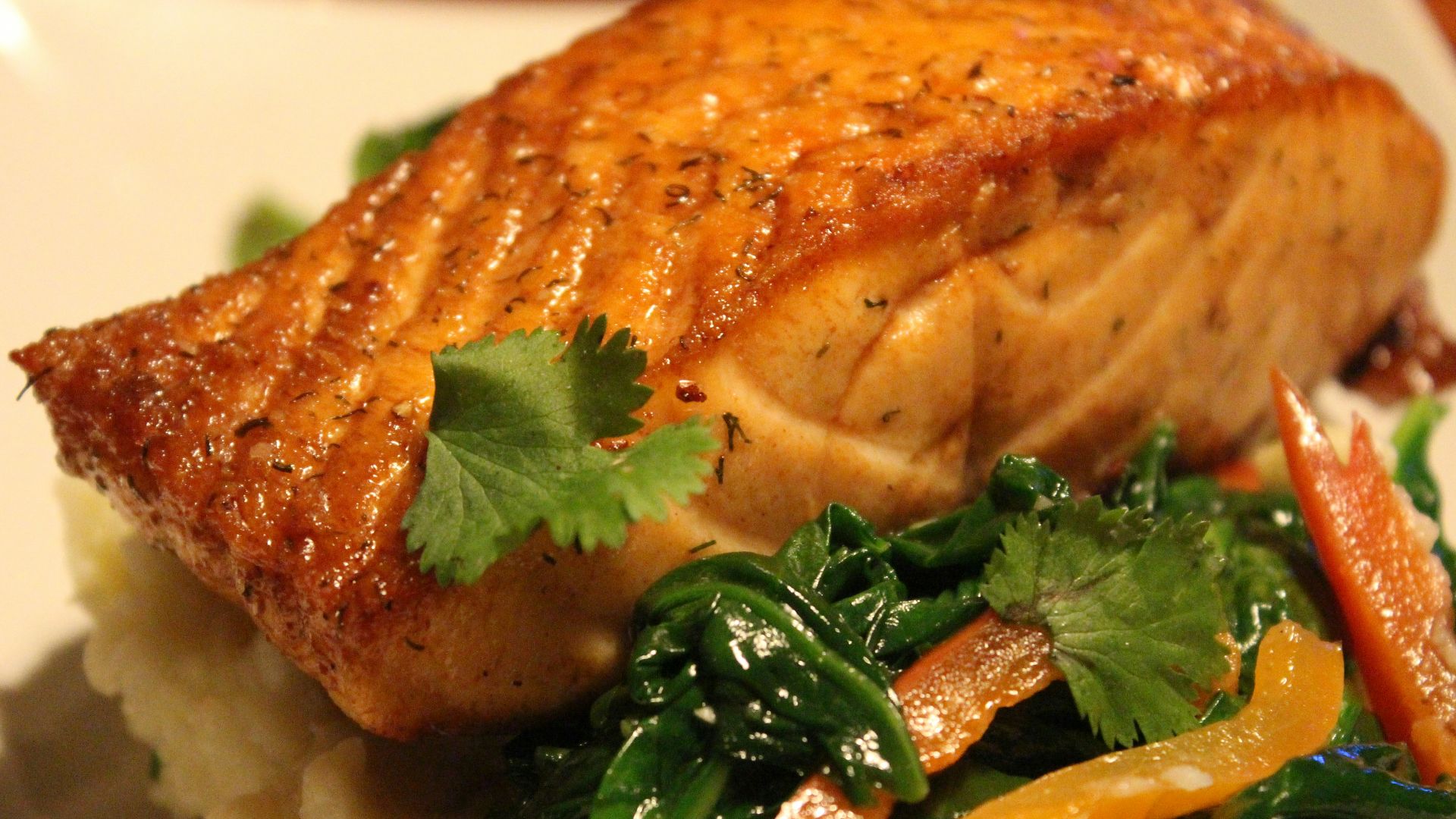cooked food on white ceramic plate