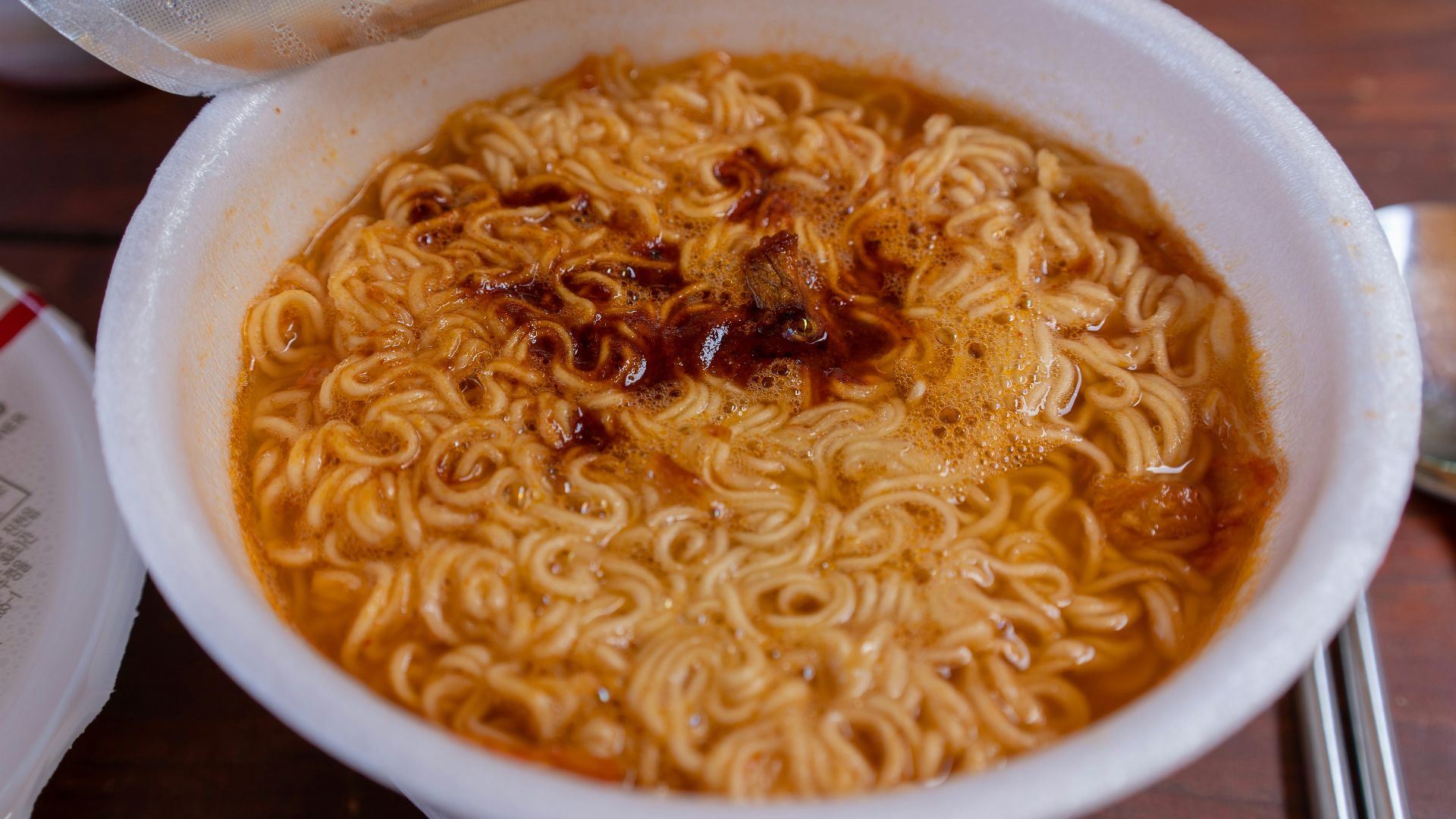 white ceramic bowl with noodles