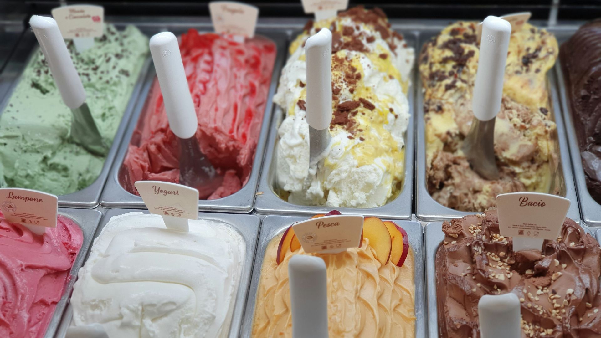 variety of ice creams