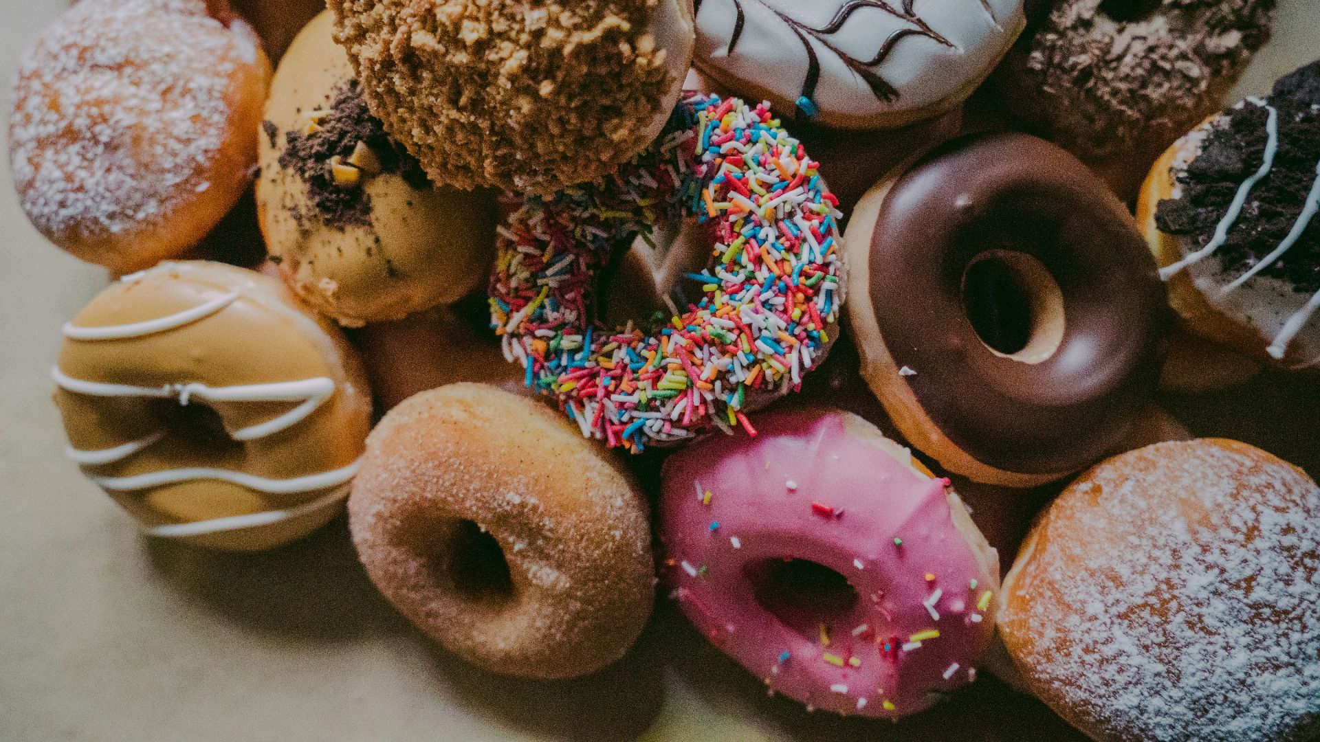 assorted flavor donuts