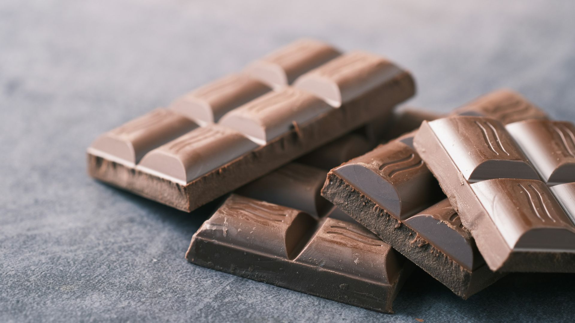 brown chocolate bar on black table