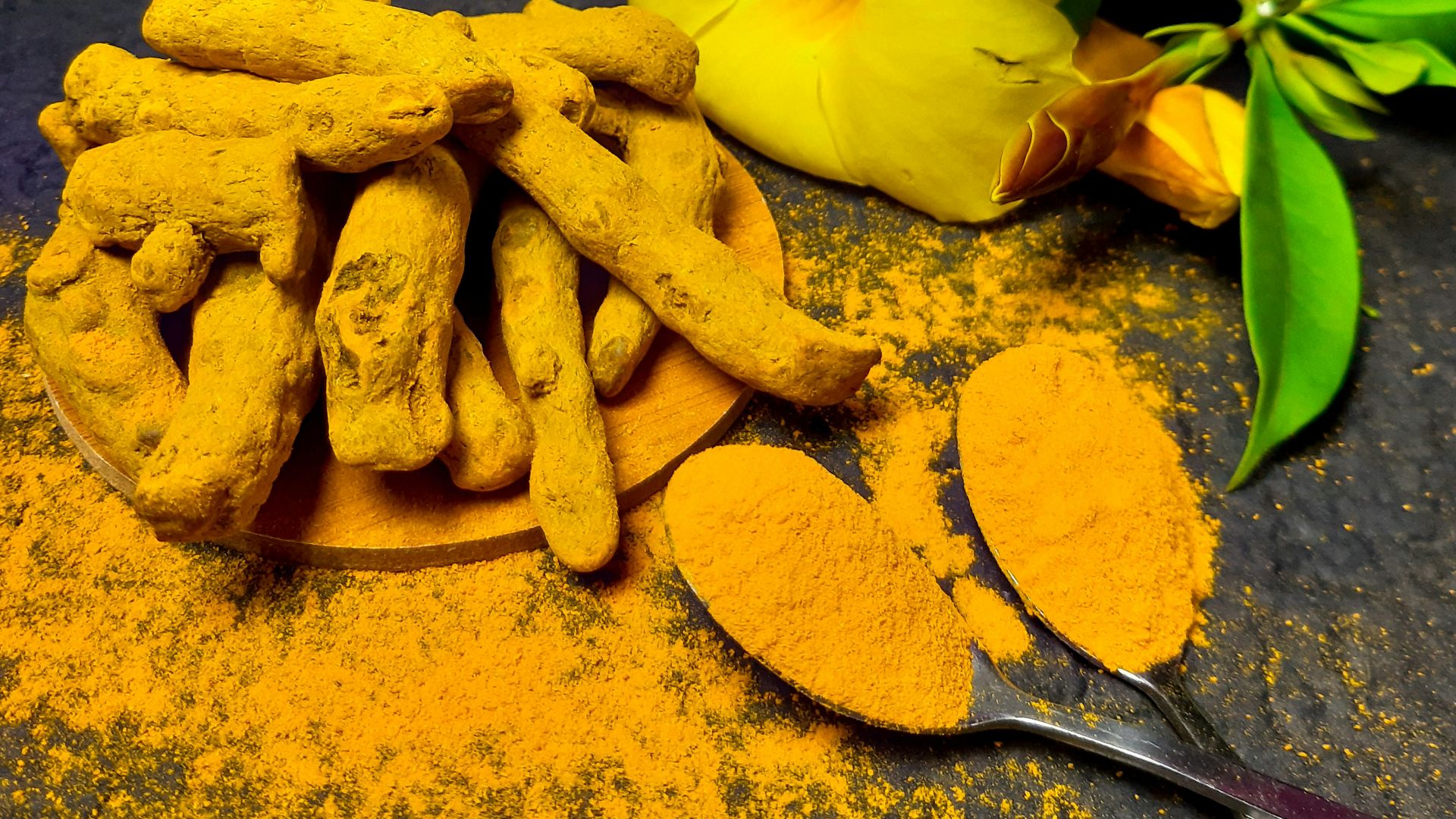 yellow flower on gray surface