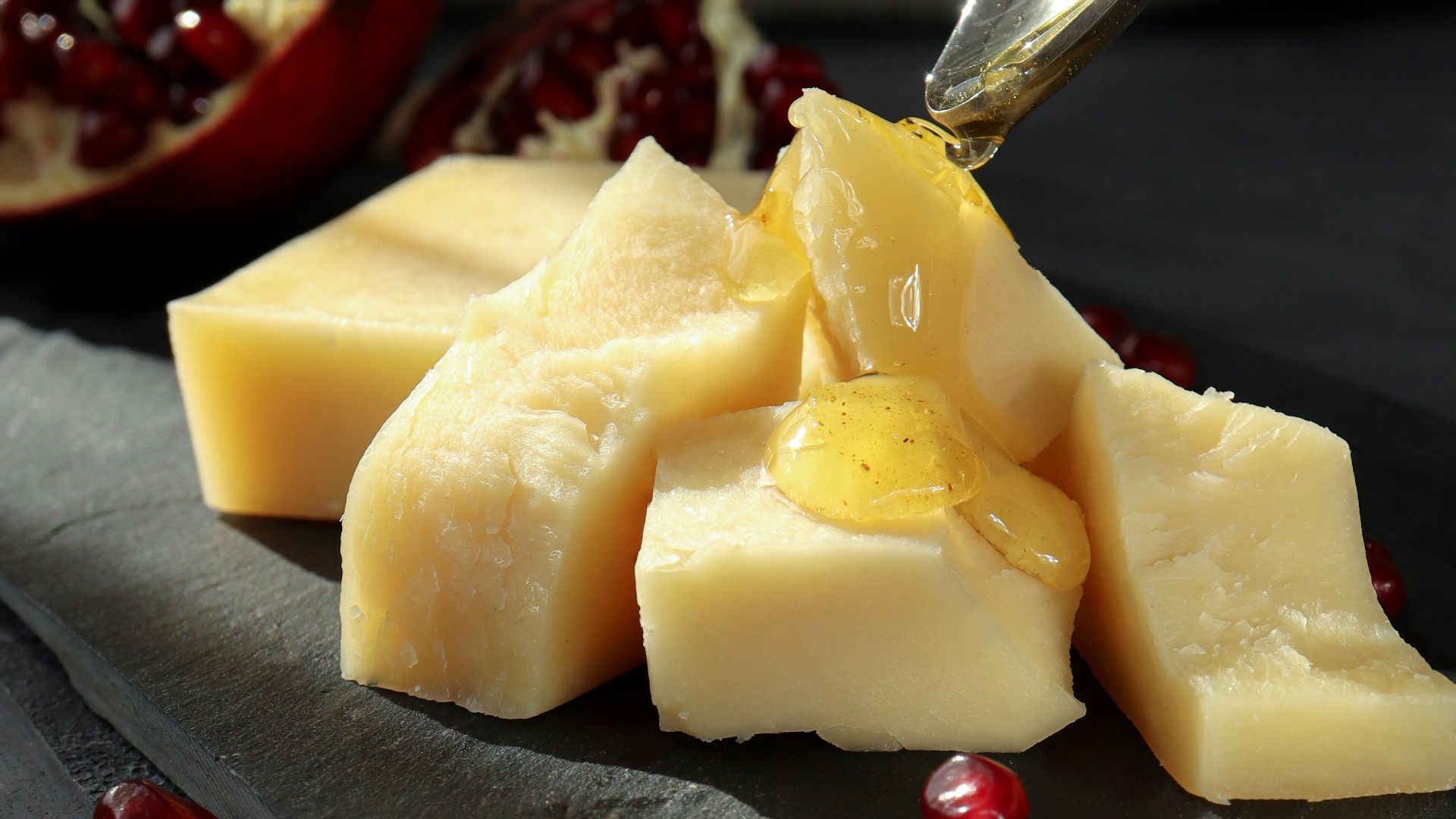 sliced fruit on stainless steel spoon