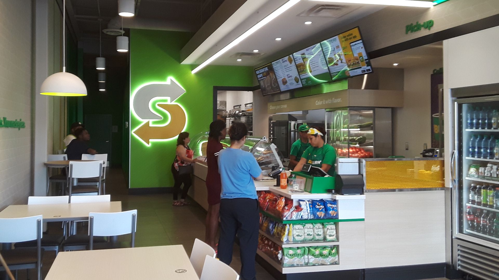 File:Counter and customers, new-style Subway restaurant.jpg