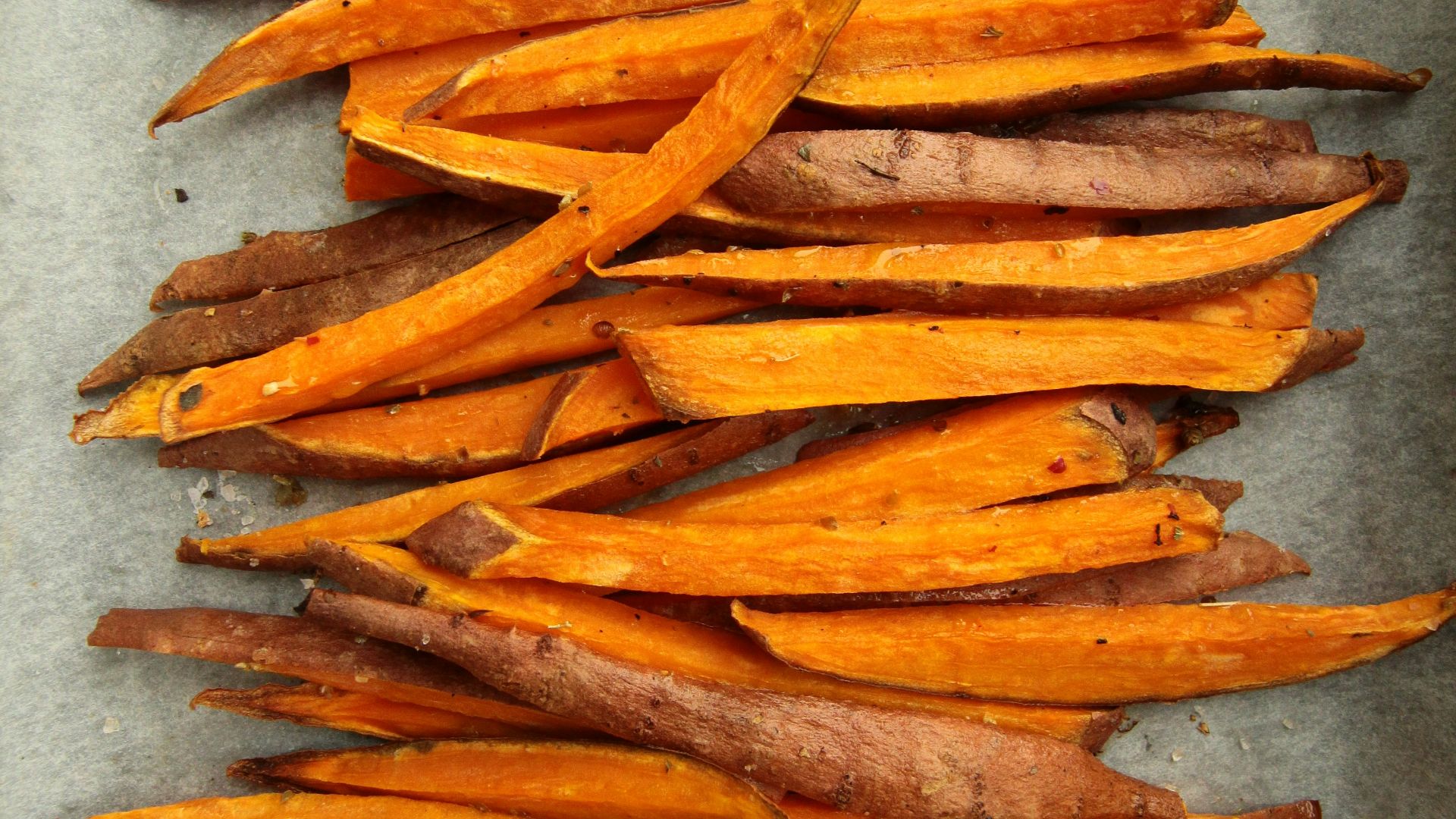 sliced carrots on gray surface