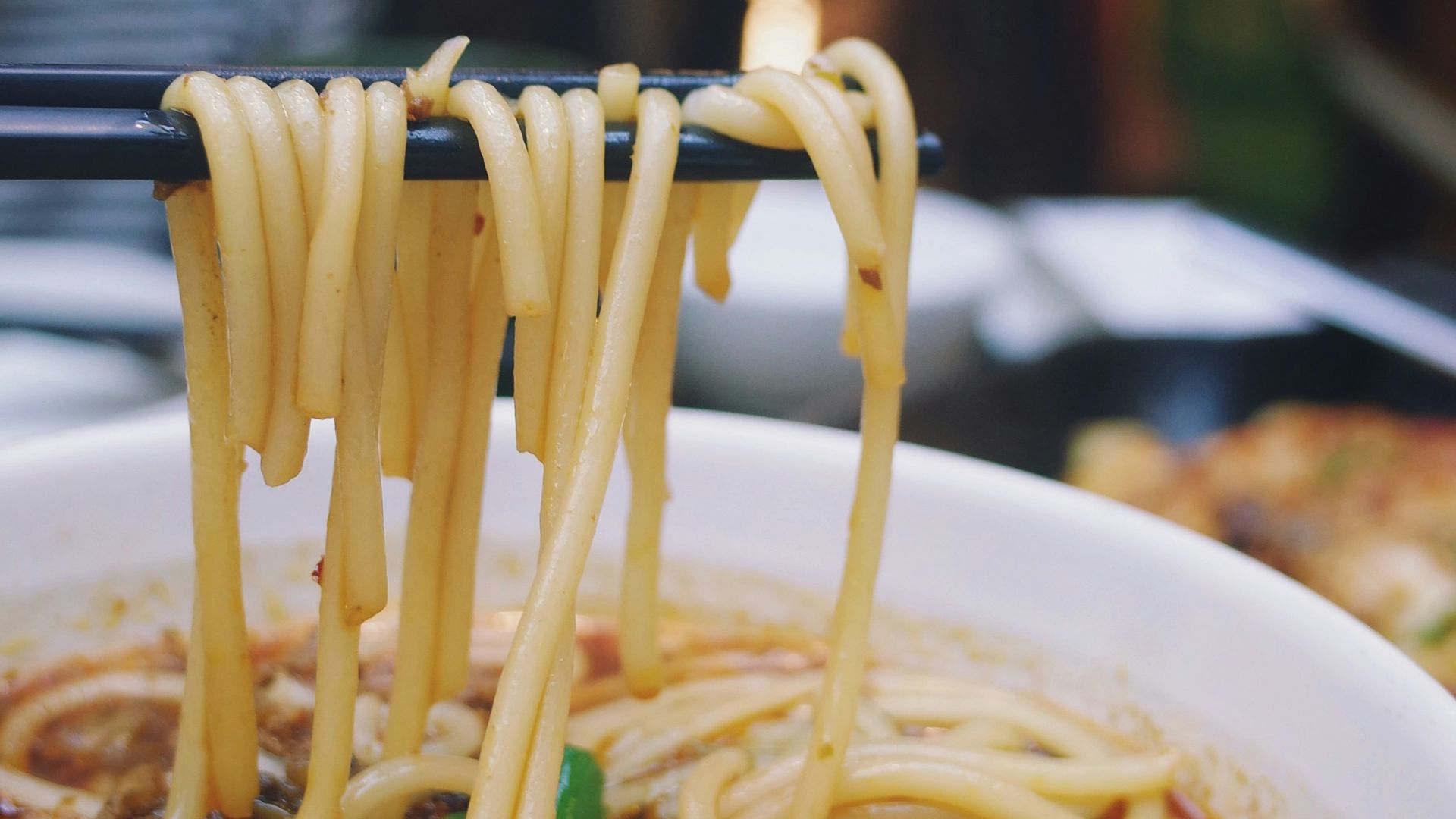 white ceramic bowl with pasta dish