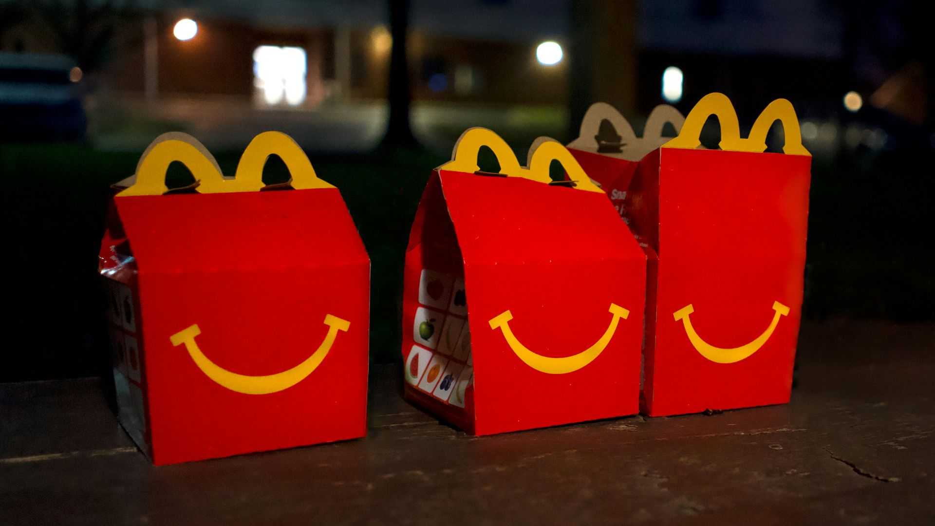 two red and yellow mcdonalds boxes