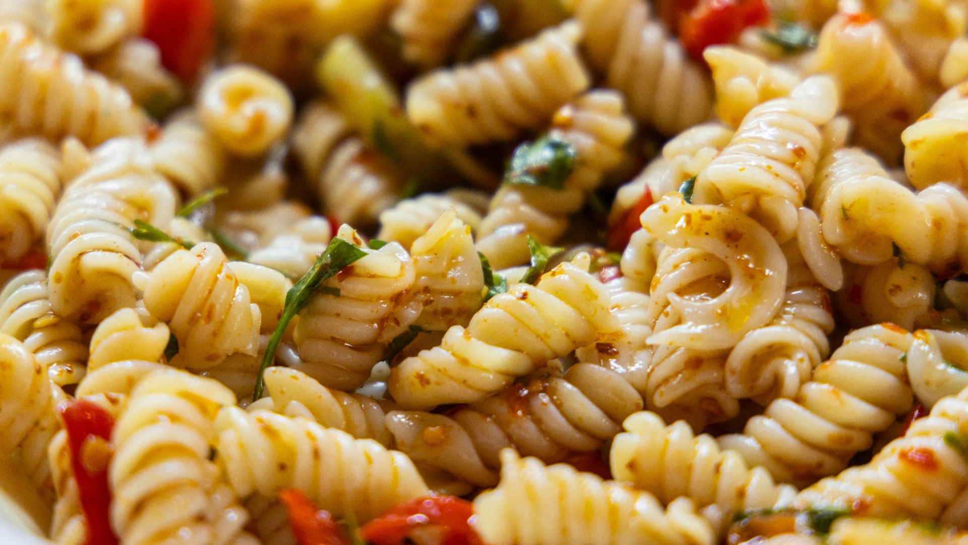 pasta dish on white ceramic bowl