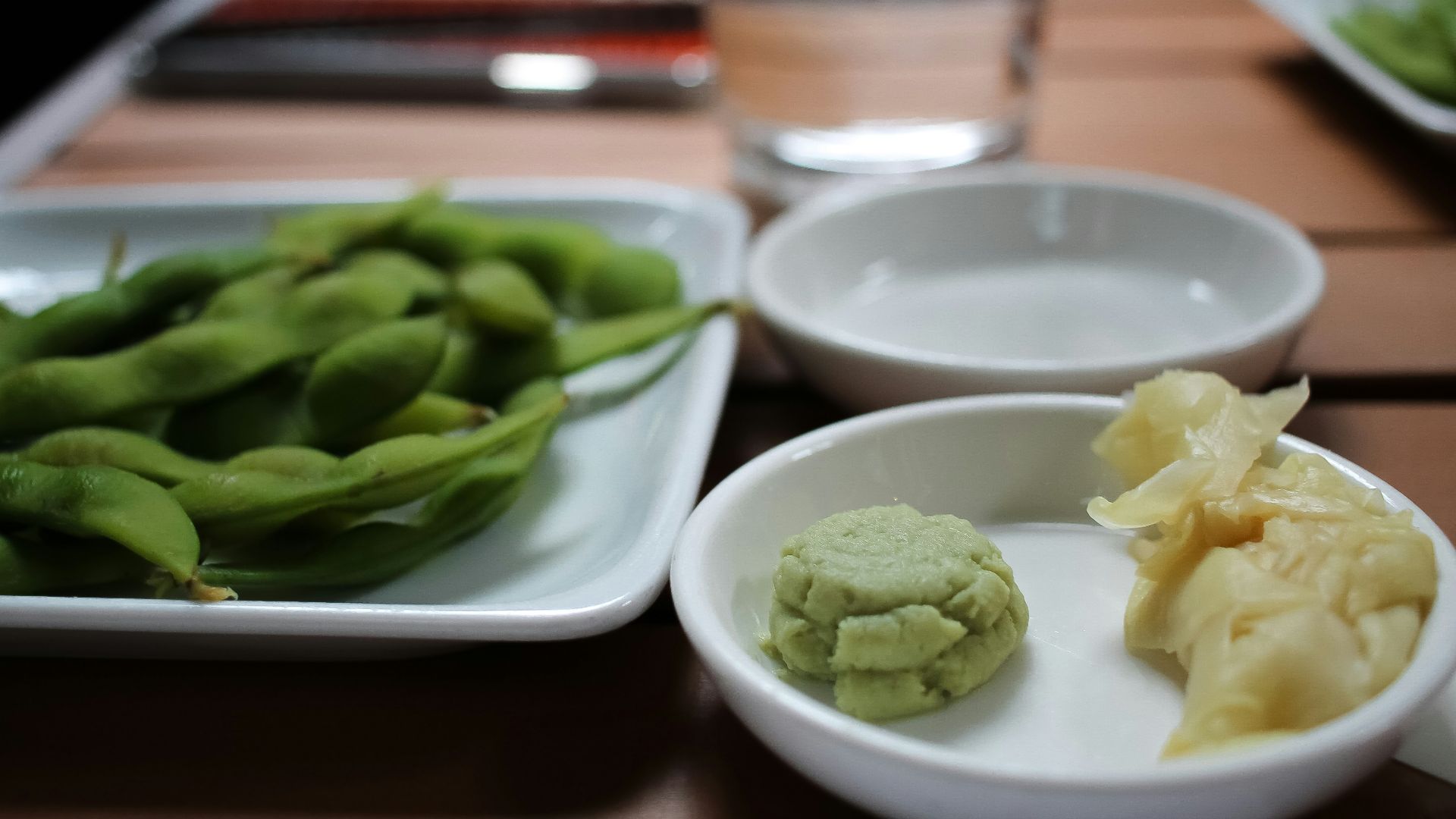 green vegetable on white ceramic bowl