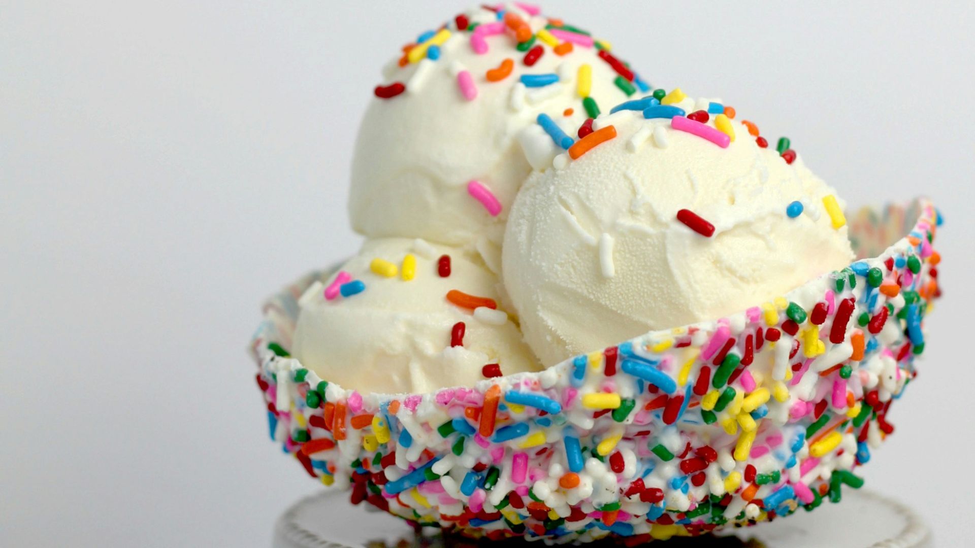 vanilla ice cream with sprinkles