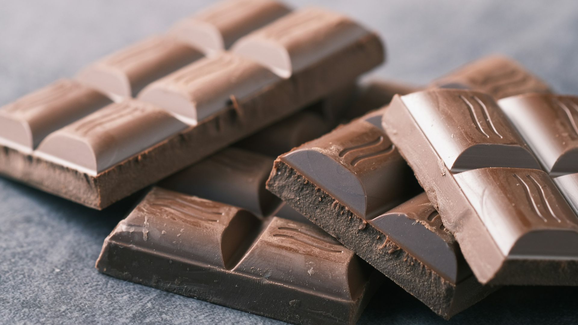 brown chocolate bar on black table