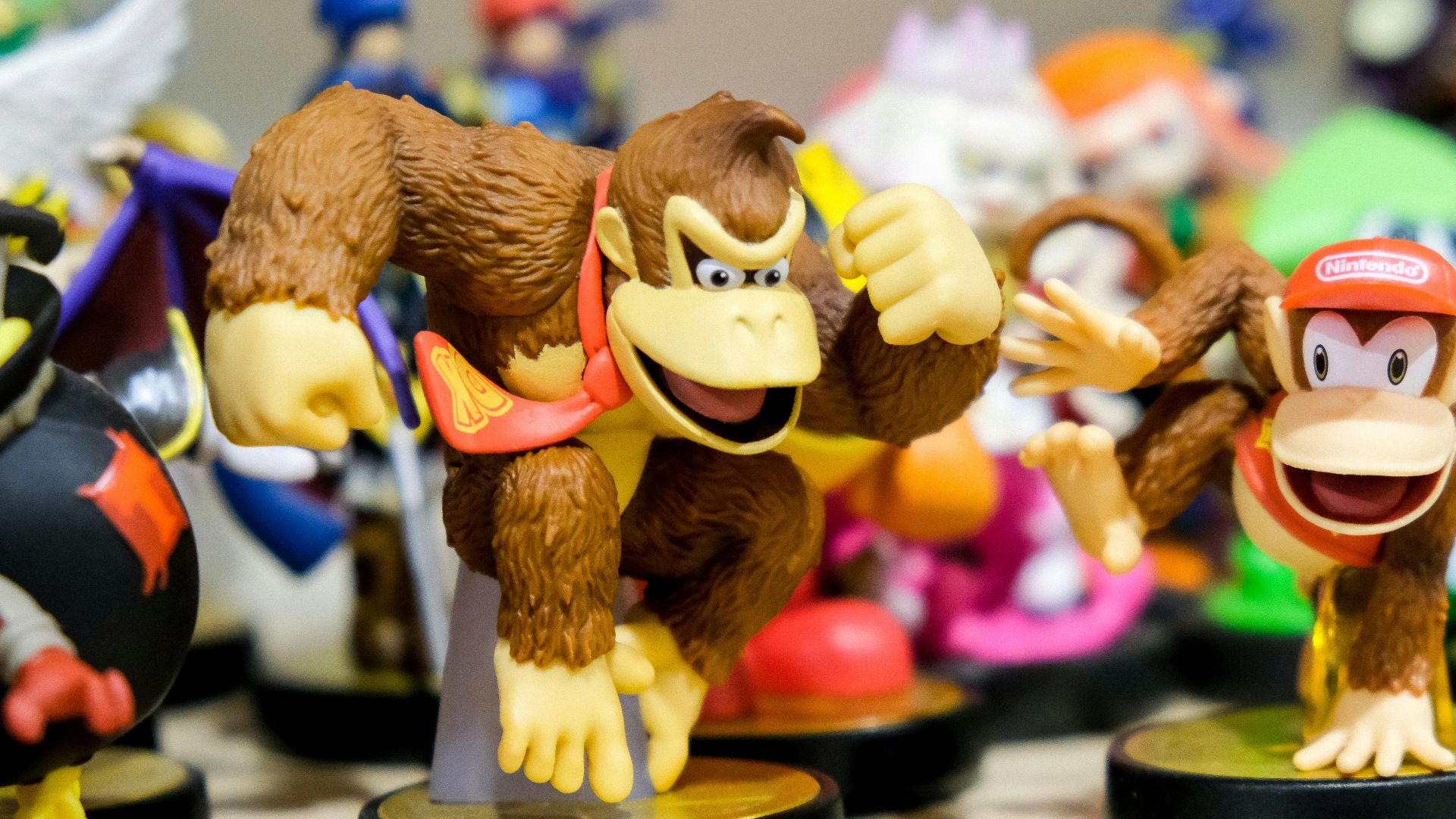 Donkey Kong vinyl figure on table