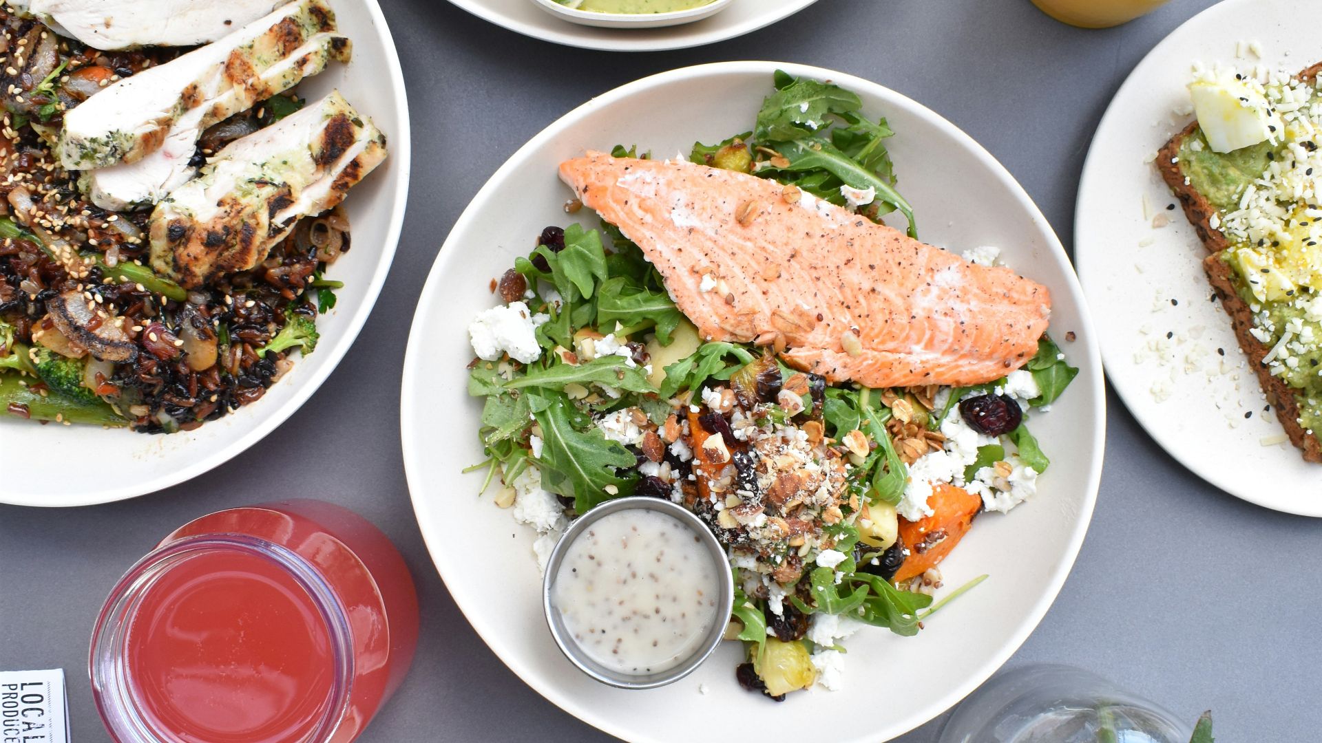 flat-lay photography of assorted-variety of stir fried and vegetable foods