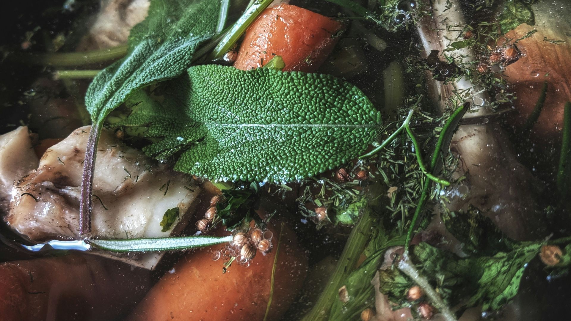 meat and vegetable soup