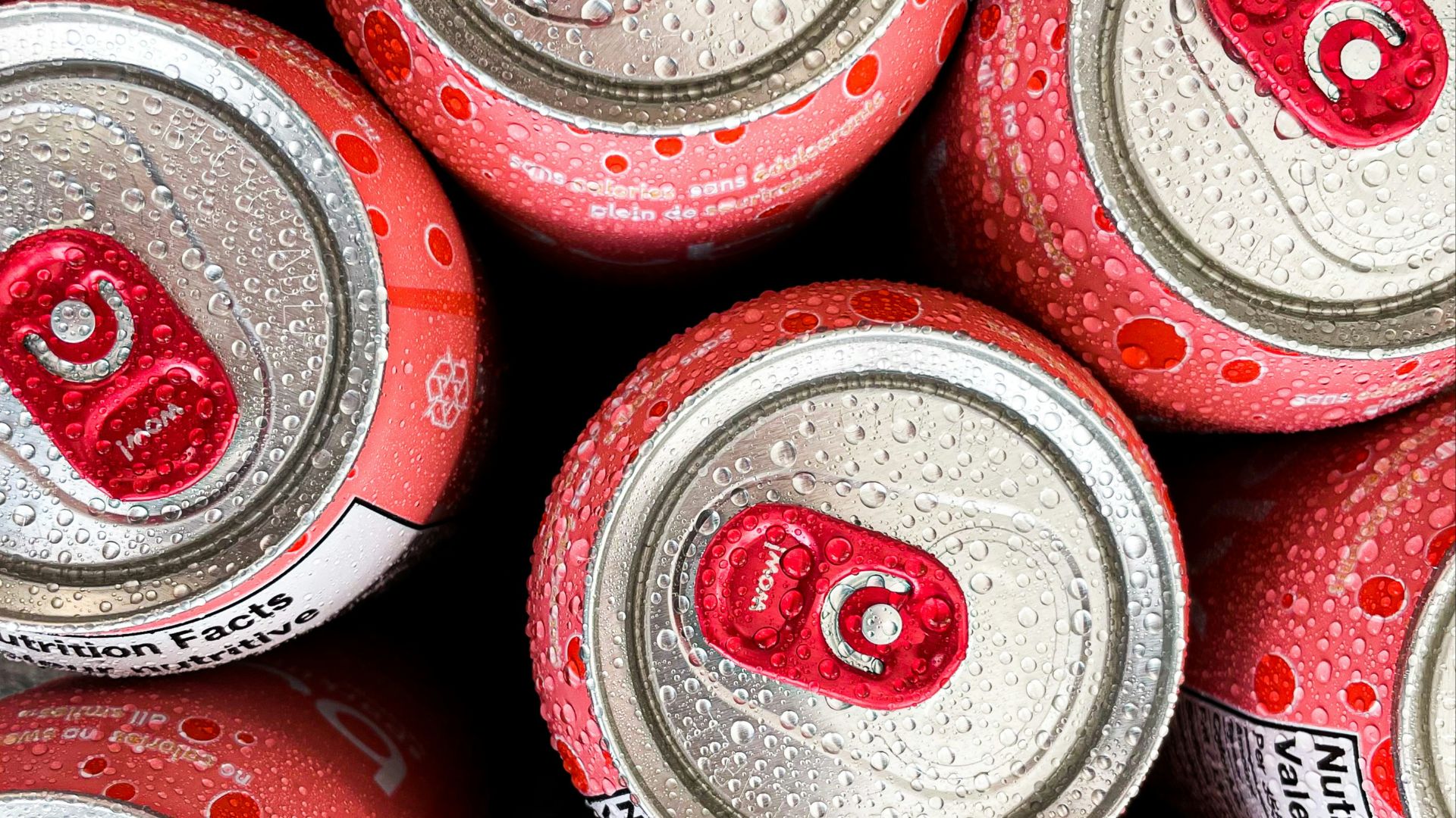 red and white plastic containers