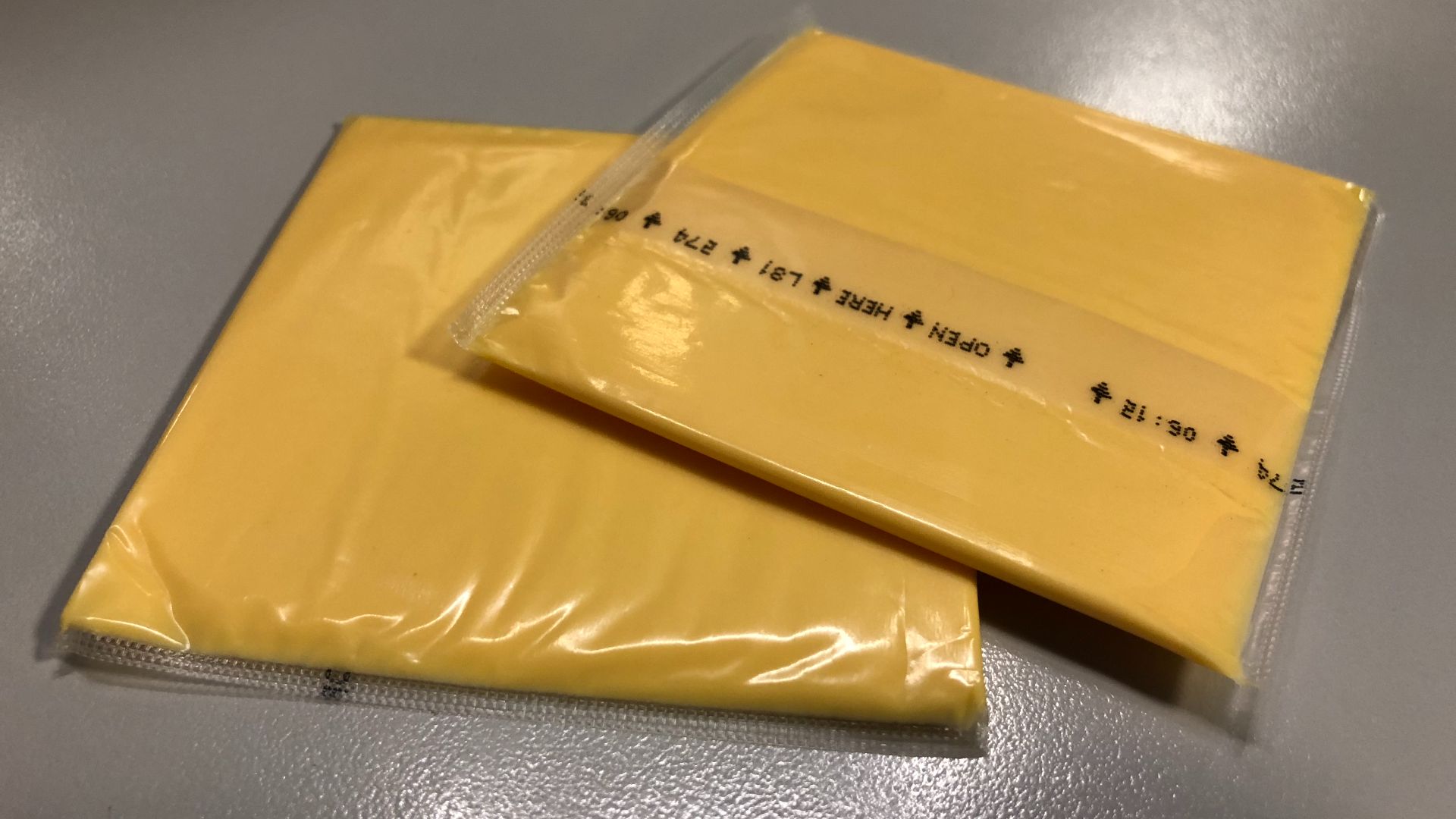 File:2019-11-30 17 10 43 A couple of individually wrapped Harris Teeter American Cheese singles in the Dulles section of Sterling, Loudoun County, Virginia.jpg