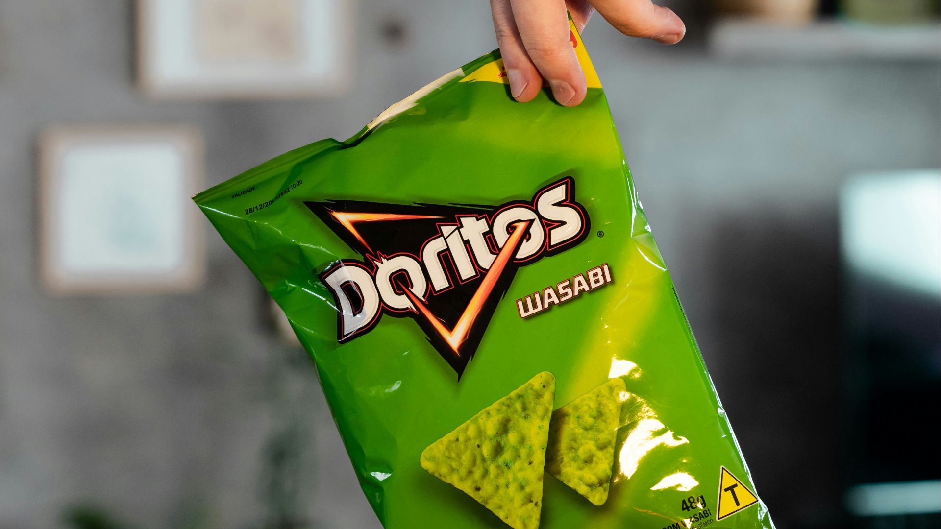 green and yellow plastic pack