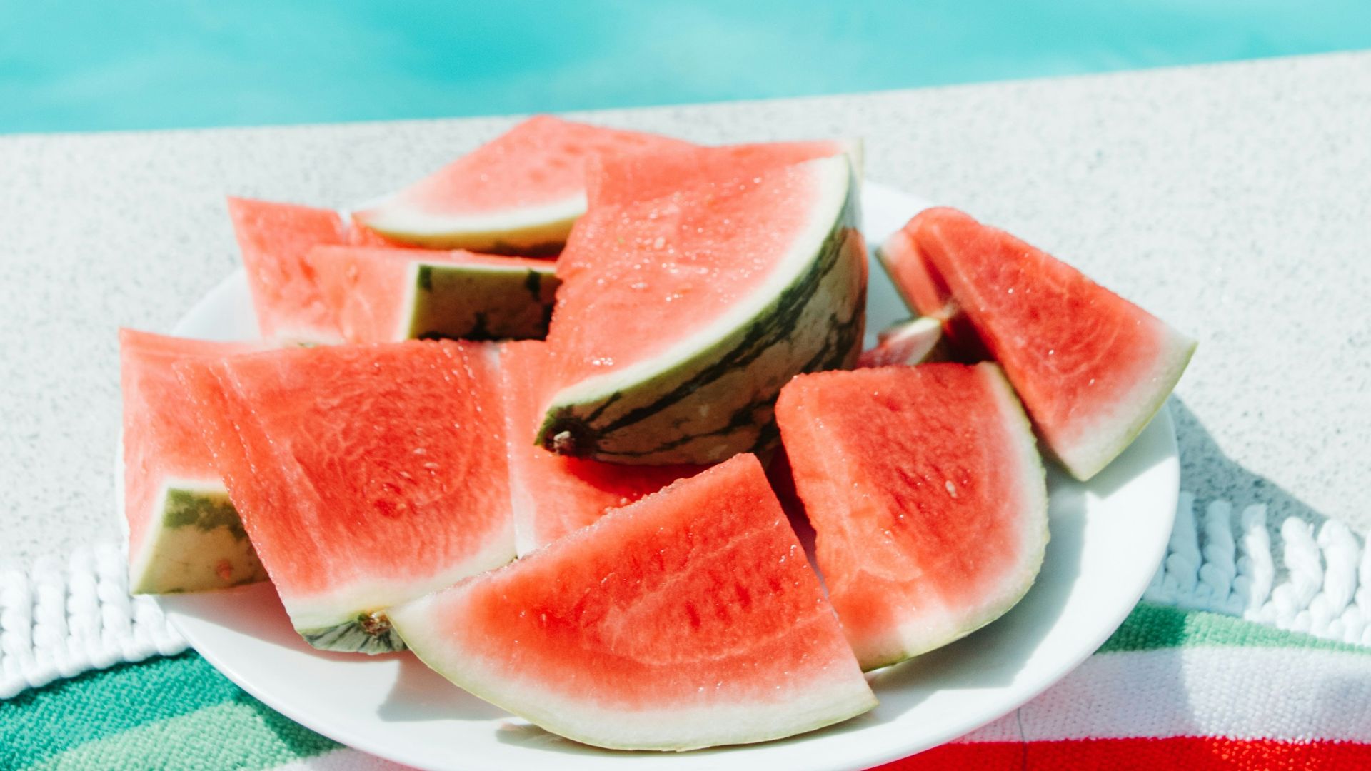sliced watermelon on white paper