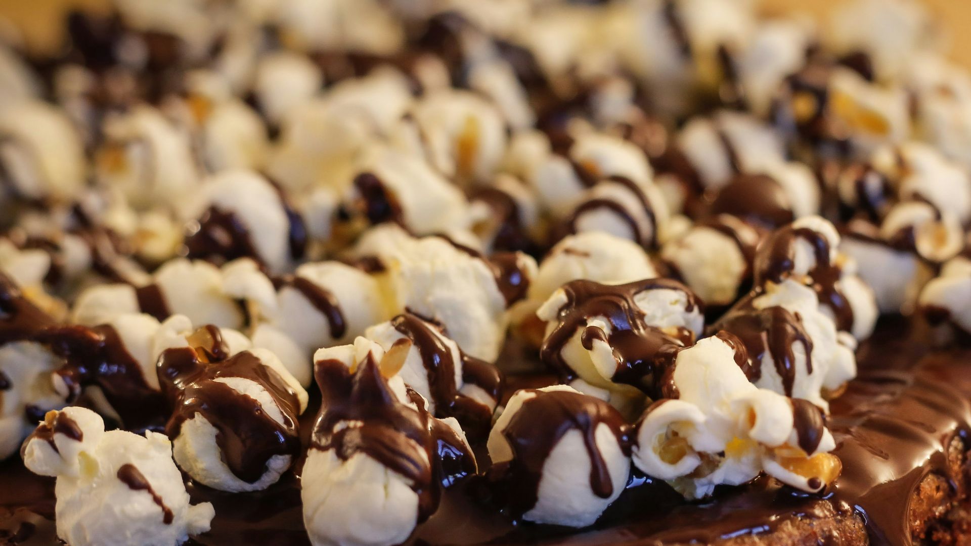 chocolate cake with white icing on top